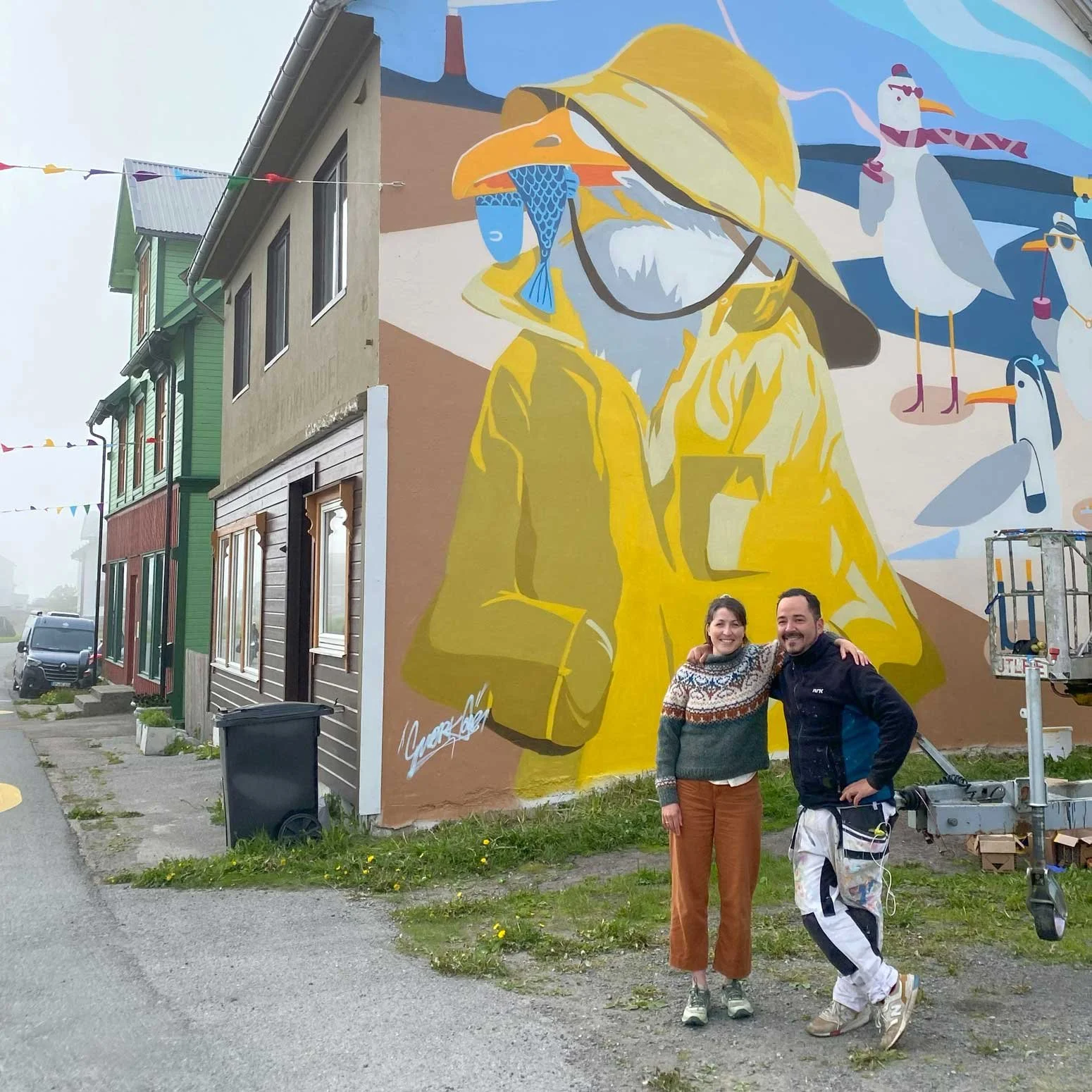 Kristina Hjohlman Reed i Andenes med Simon Diaz