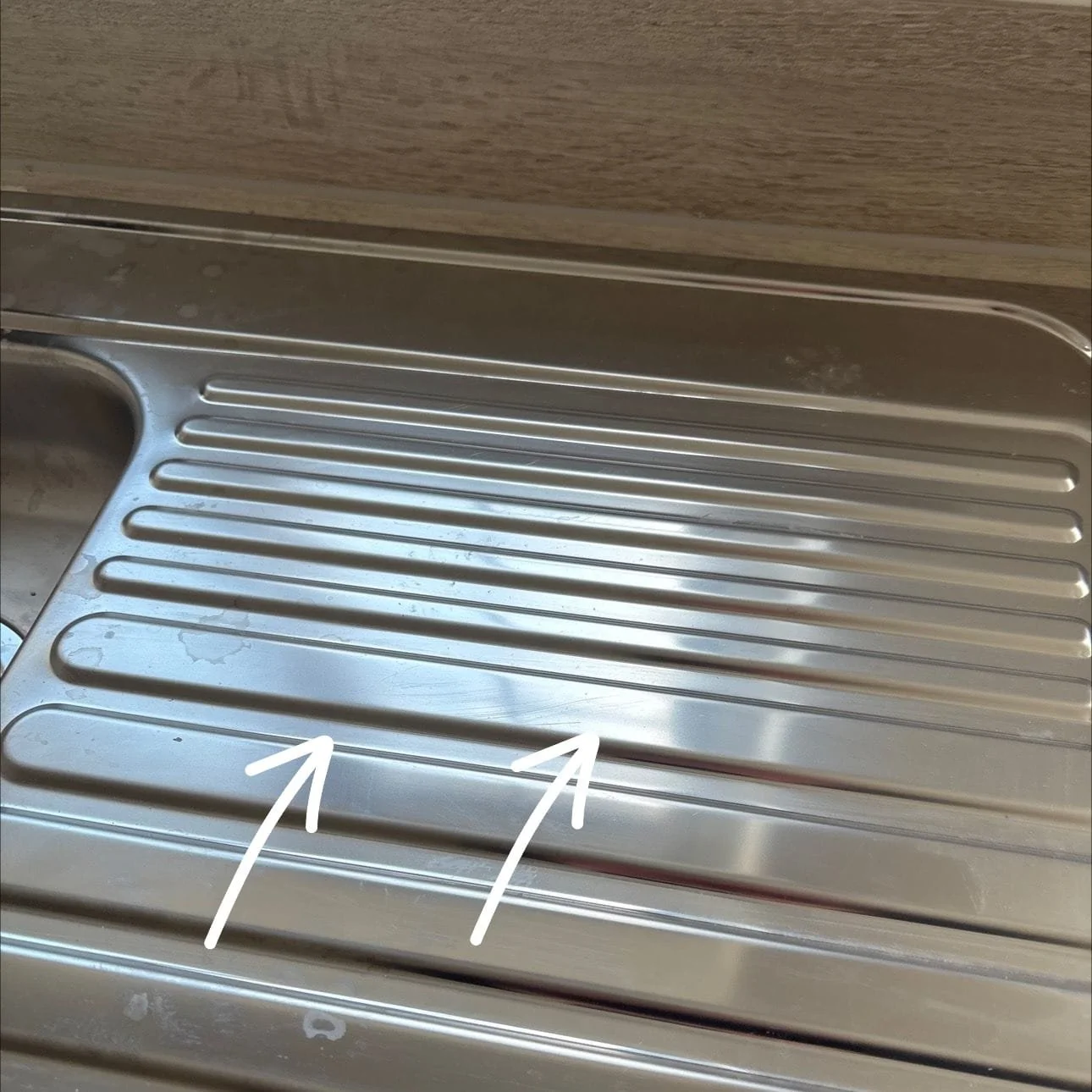 Snag Inspection Lancashire Damaged Sink.