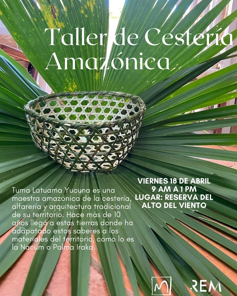 Tuma Latuama Yucuna es una maestra amaz&oacute;nica de la cester&iacute;a, alfarer&iacute;a y arquitectura tradicional de su territorio. Hace m&aacute;s de 10 a&ntilde;os lleg&oacute; a estas tierras donde ha adapatado estos saberes a los materiales 