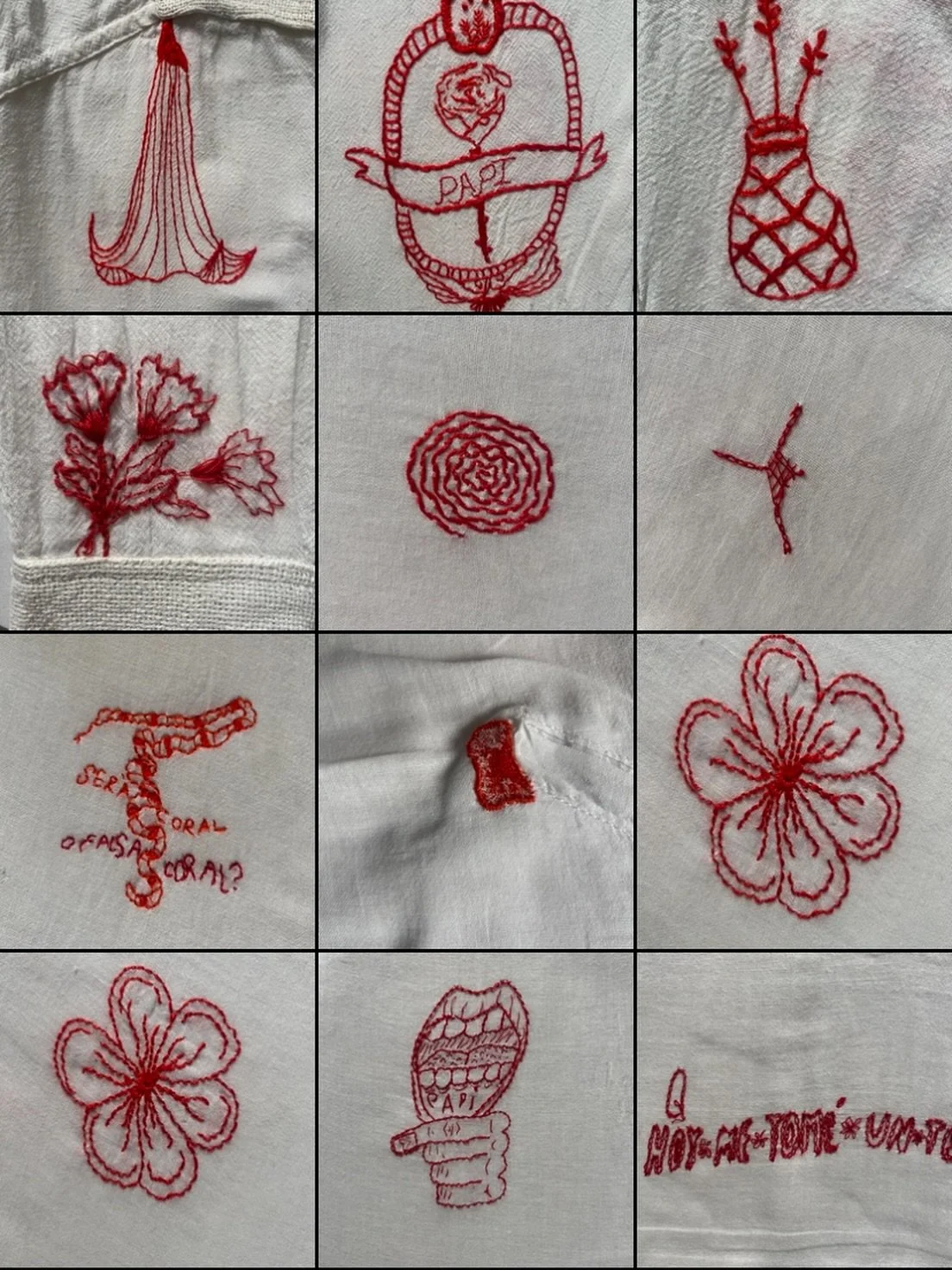 Textile tattoos works just like getting a real tattoo, but with thread instead of ink, and on your garment instead of your skin. 🪡 
.
Arl&eacute;s 13 &amp; 20 december
Lyon 6-8 january
Z&uuml;rich 10-11 january
Paris 17-18 january
.
Booking v&iacute
