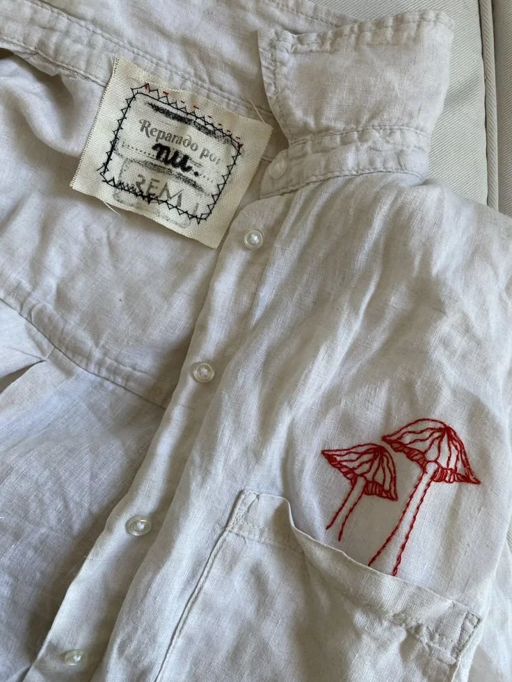 hand embroided mushrooms on red thread.jpg