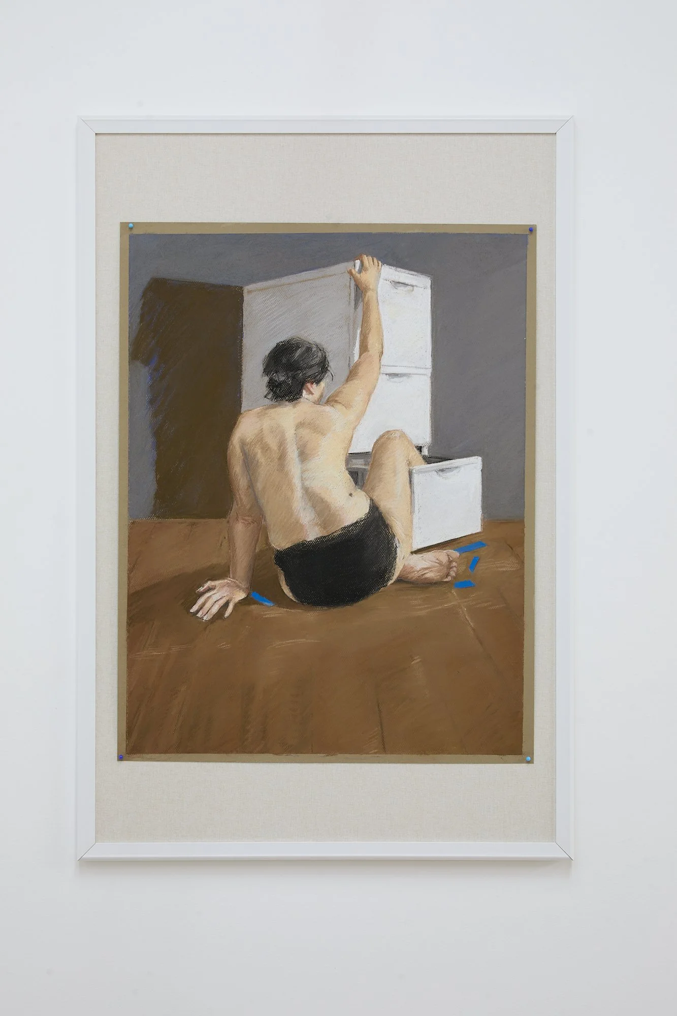 'A Fool's Errand,' 2026. Pastel on paper. 