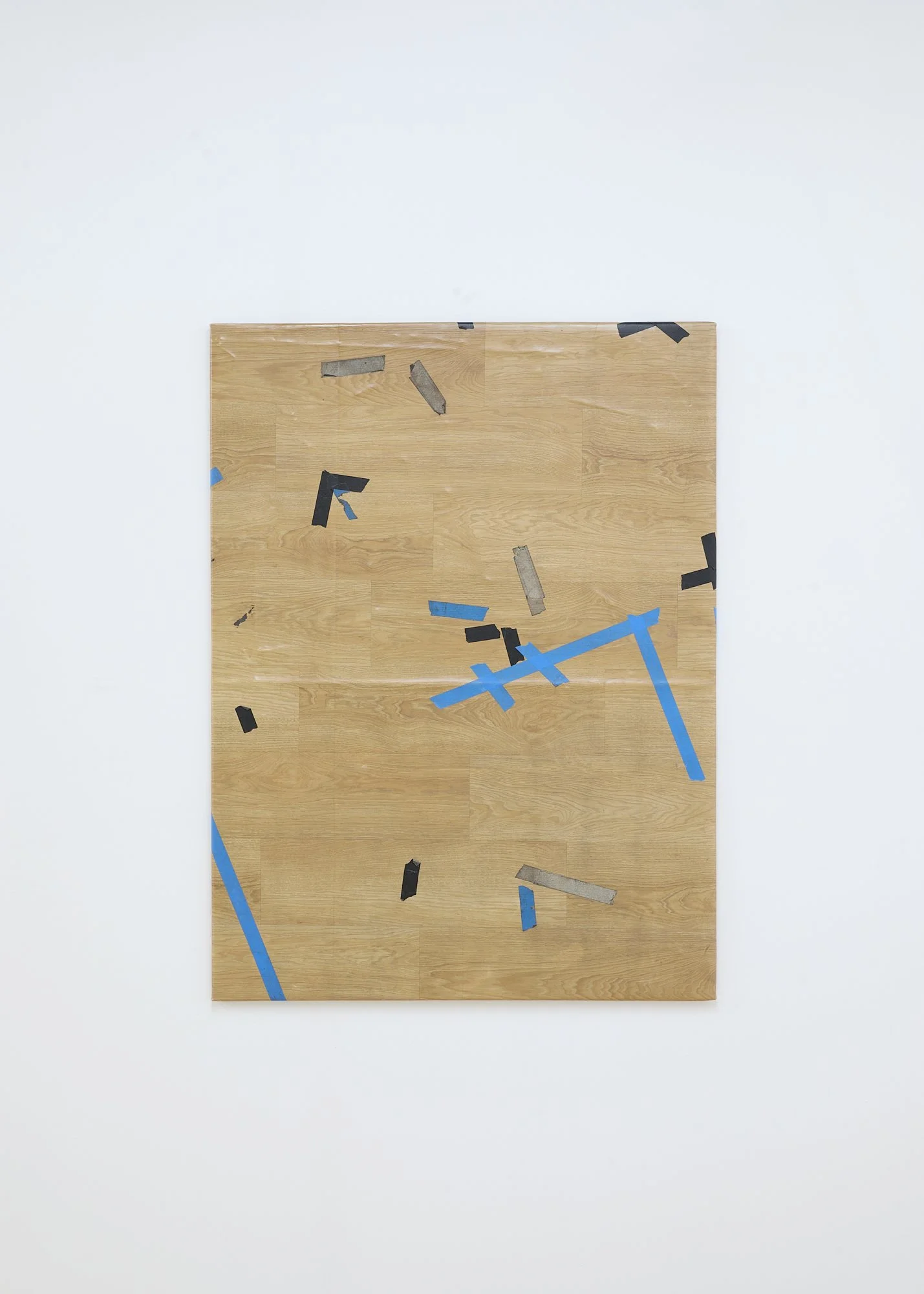 'Floor,' 2026. Vinyl floor and tape.