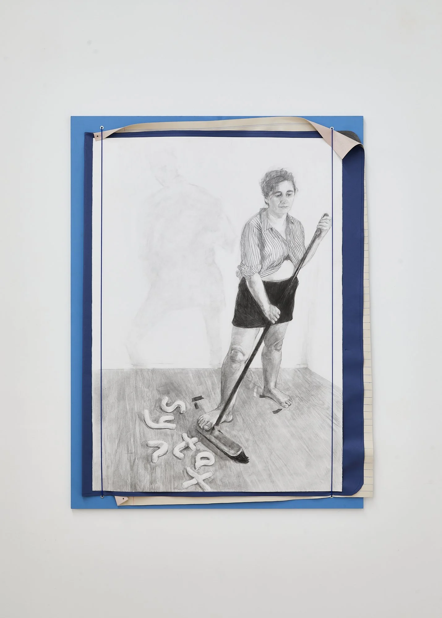'Affairs in Order,' 2026. Graphite and black pencil on paper.