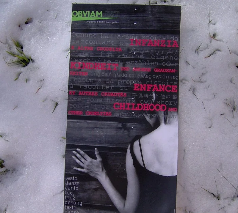 the poster for the production Childhood and other cruelties, designed by Jean Siegenthaler