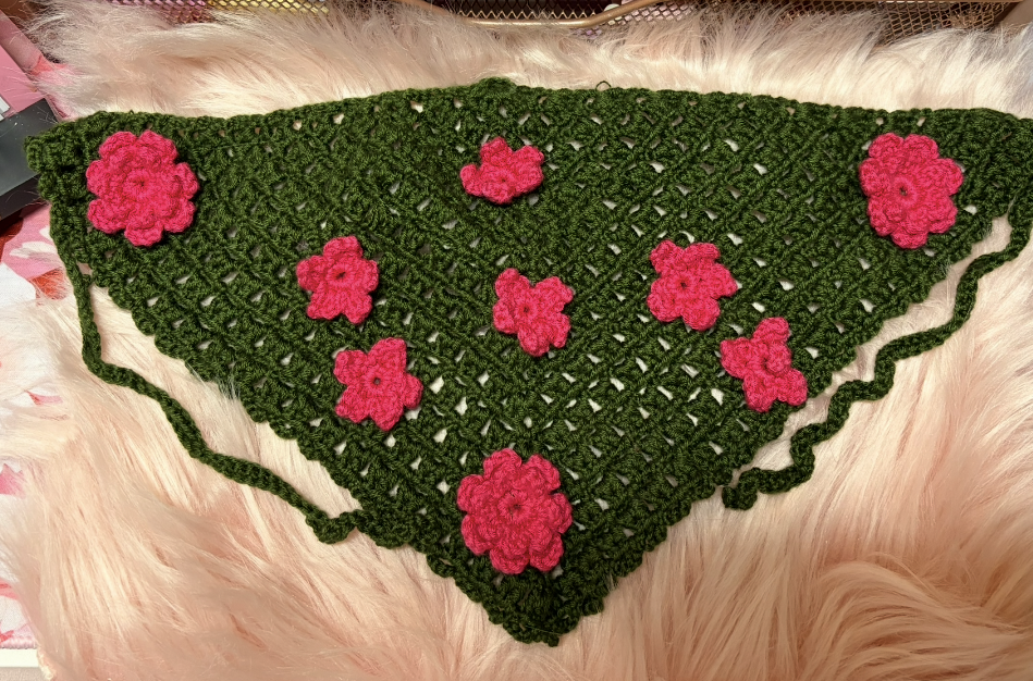 NEW! 3D Flower Bandana