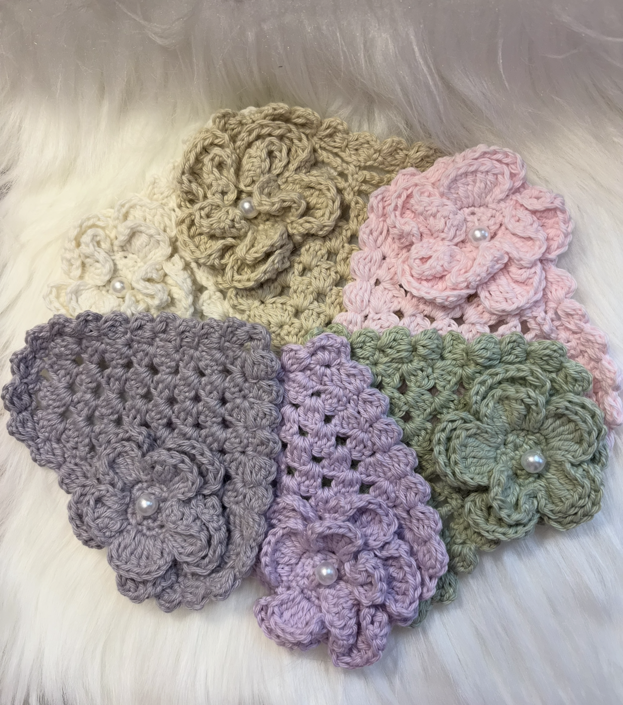 NEW! Floral Heart Coasters (Muted)