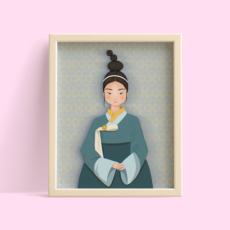 Girl in Korean Hanbok