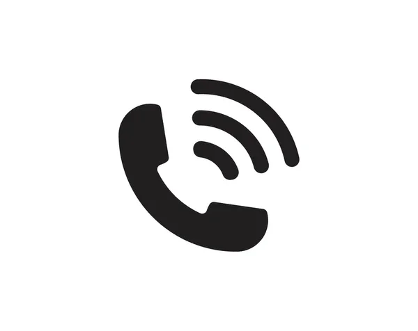 Icon of a telephone handset with Wi-Fi signal waves.