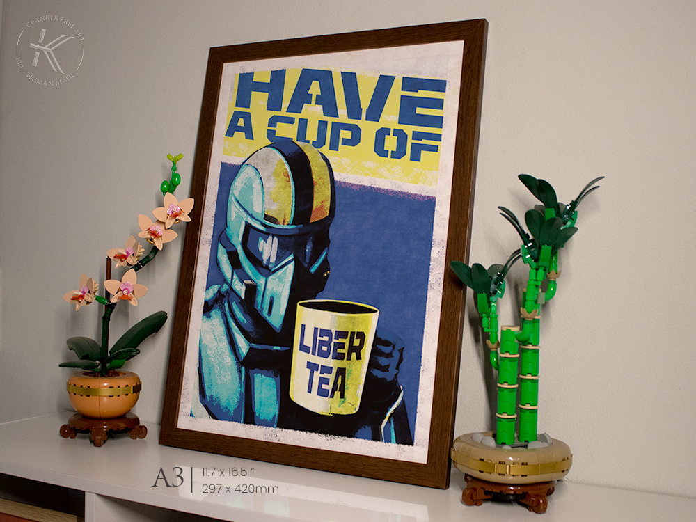 Cup of Liber-Tea | Helldivers 2 Propaganda Poster