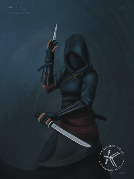 Spiralling Shinobi Naoe | Assassin's Creed inspired artwork