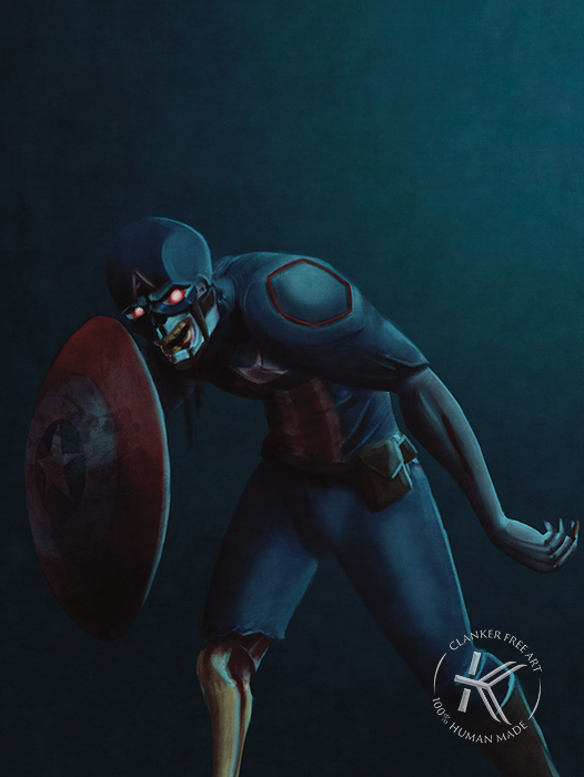 Zombie Captain America | Marvel Zombies Inspired artwork