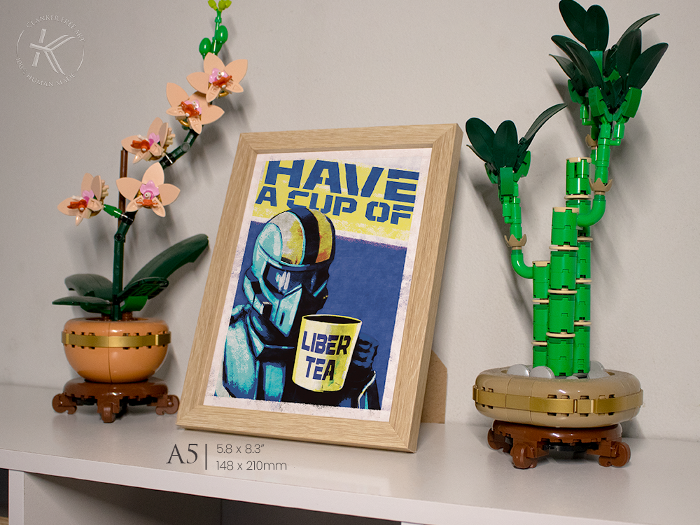 Cup of Liber-Tea | Helldivers 2 Propaganda Poster