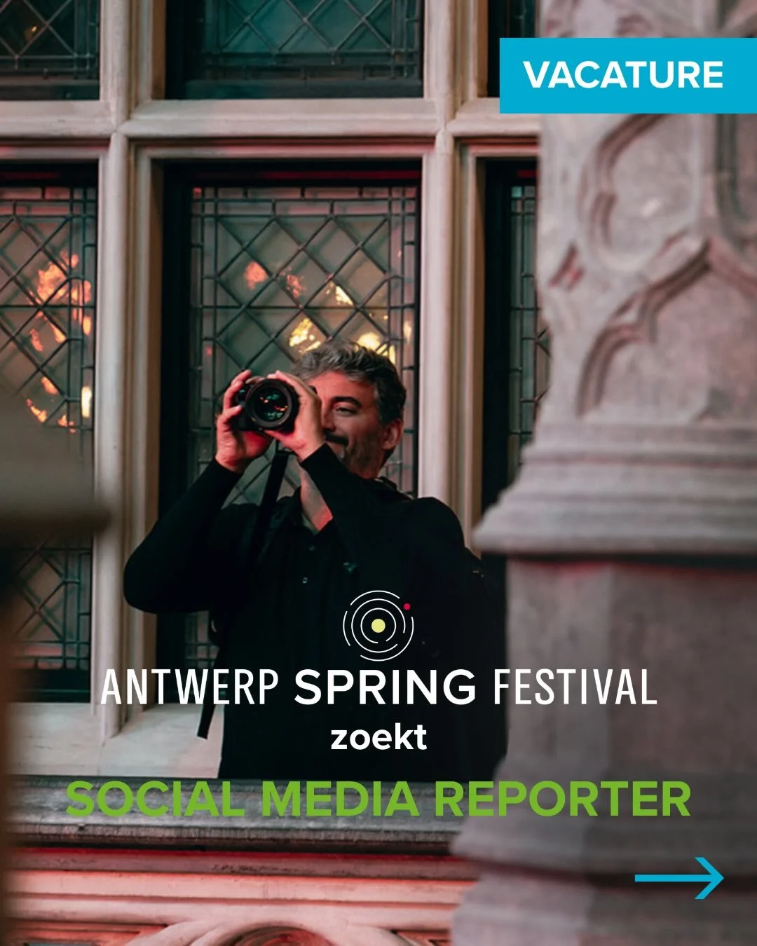 🎤 𝗕𝗲𝗻 𝗷𝗶𝗷 𝗱𝗲 𝘀𝗼𝗰𝗶𝗮𝗹 𝗺𝗲𝗱𝗶𝗮 𝗿𝗲𝗽𝗼𝗿𝘁𝗲𝗿 𝗱𝗶𝗲 𝘄𝗲 𝘇𝗼𝗲𝗸𝗲𝗻?

Antwerp Spring Festival zoekt een media‑savvy vrijwilliger die onze socials laat knallen tijdens het festival! 📸✨

Swipe snel door de carrousel voor alle info 