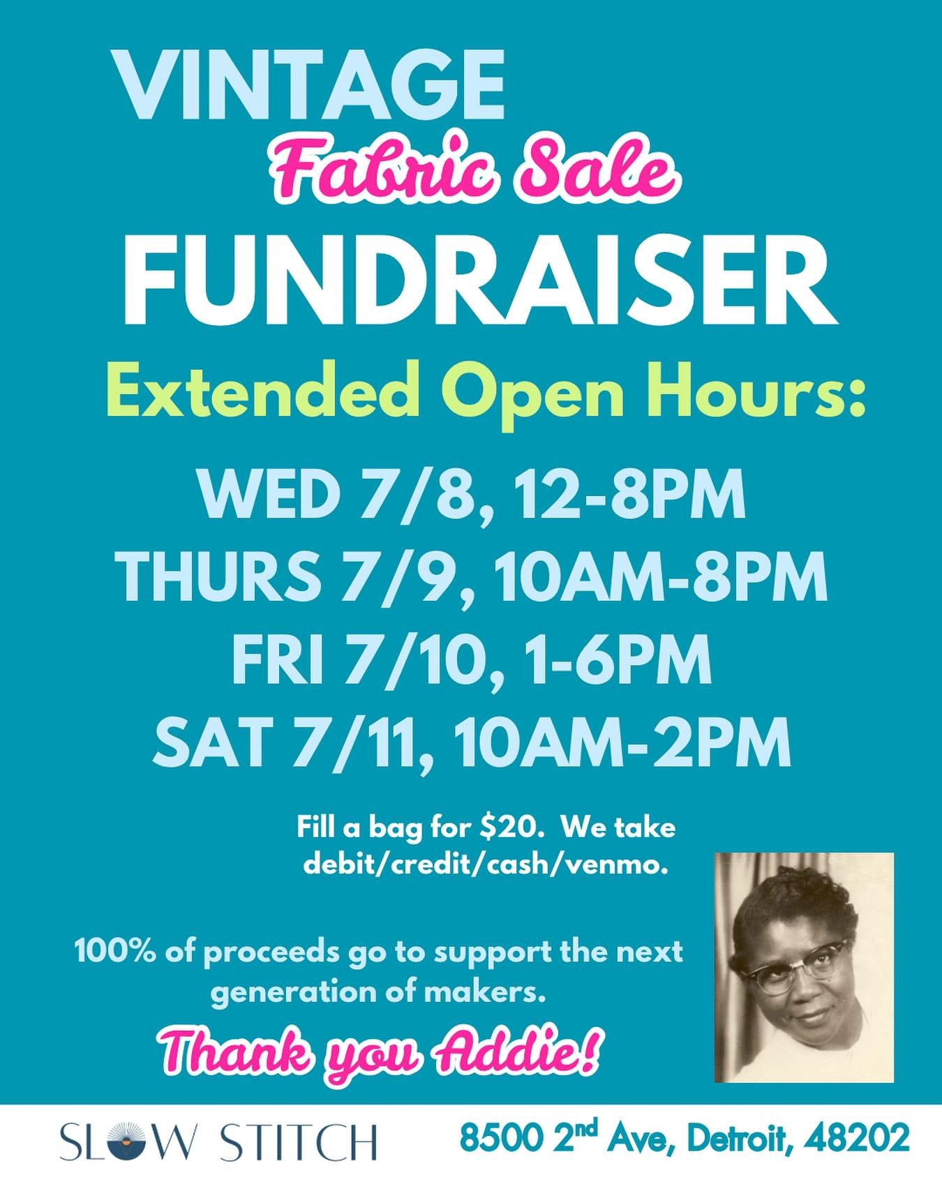 We&rsquo;ve decided to extend the sale!  Come see us this week!  We&rsquo;ve purged all the polyester!  Mostly natural fibers left!  Still sooooo many amazing vintage treasures all in great condition!  Come support a great cause!