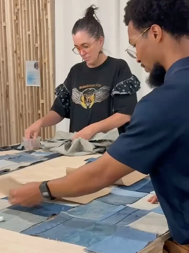 COLLECTIVE POWER: Exhibition | Immersive Installation | Open Studios

Join us for an exhibition featuring a jacket collection collaboratively designed by the inaugural cohort at Slow Stitch.

Meet one of our design duos: @sarahmarkdetroit, founder of