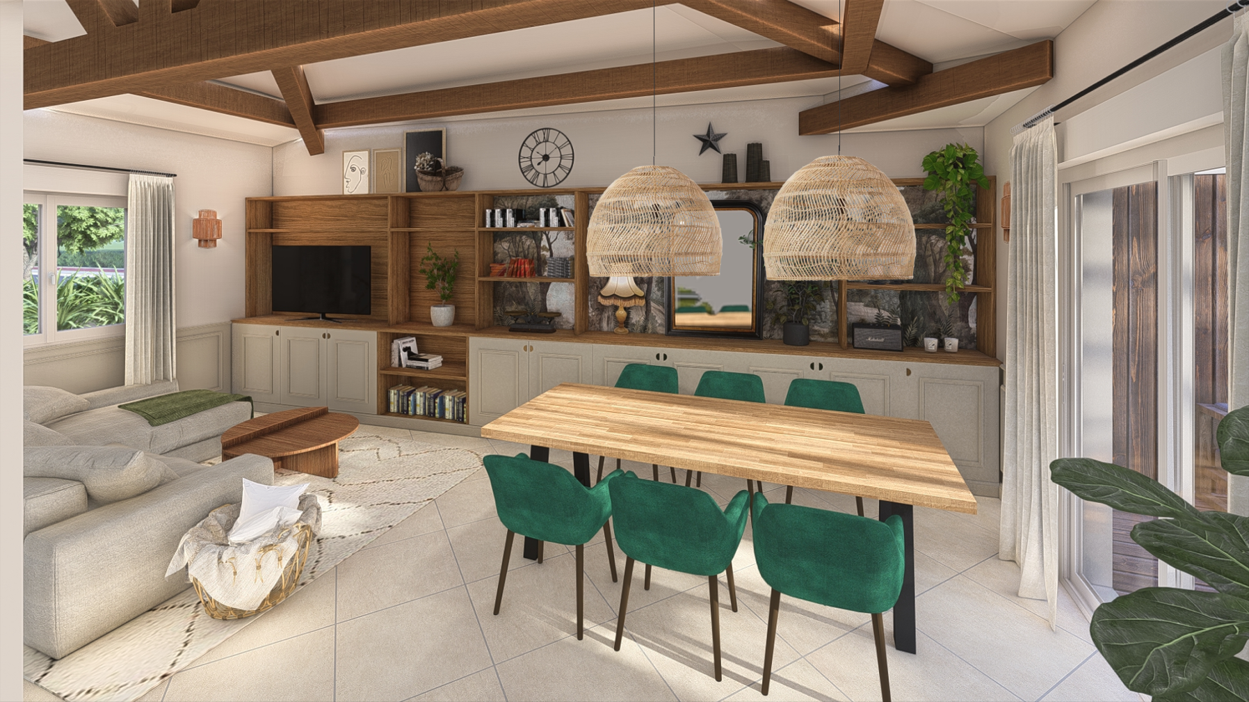 Meuble sur mesure choix couleurs peinture