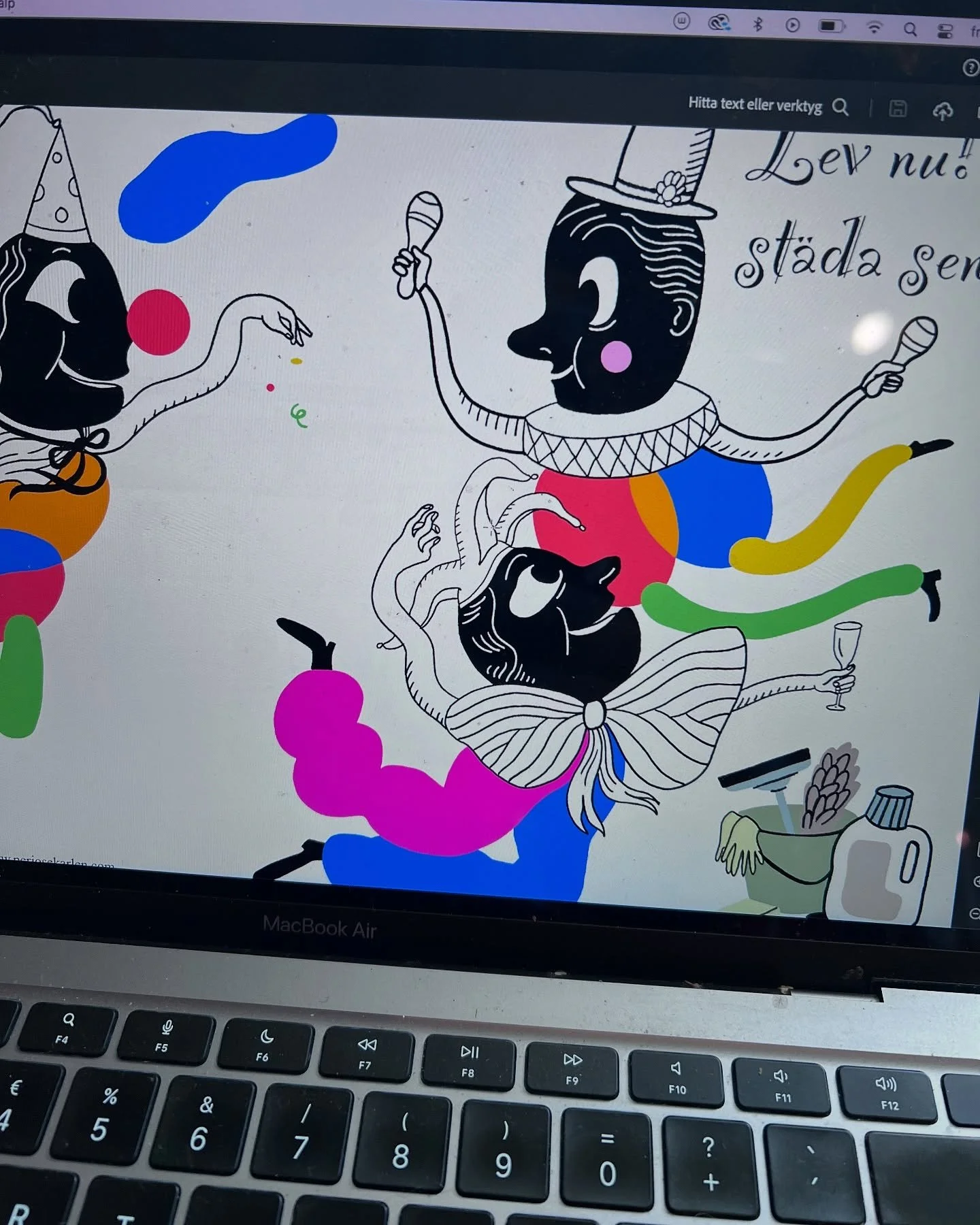 Allt samtidigt - digital - hantverk och teckning!  #workinprogress #fridaymotivation #illustration