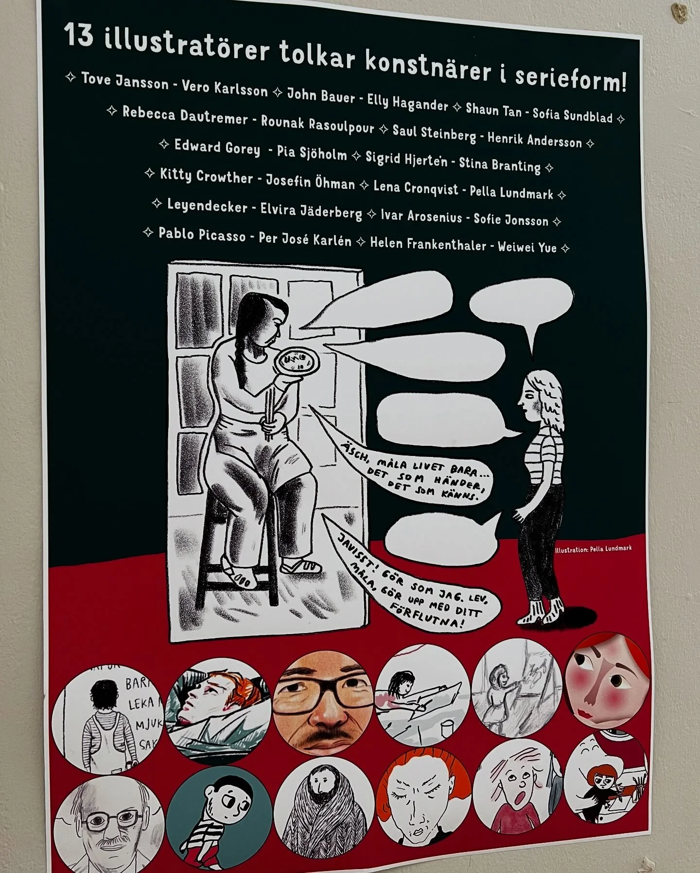 13 illustrat&ouml;rer tolkar konstn&auml;rer som Tove Jansson, Kitty Crowther och John Bauer i serieform! Ans&ouml;kan &auml;r nu &ouml;ppen till kv&auml;llskursen i illustration och storytelling p&aring; Skeppsholmens folkh&ouml;gskola f&ouml;r HT26