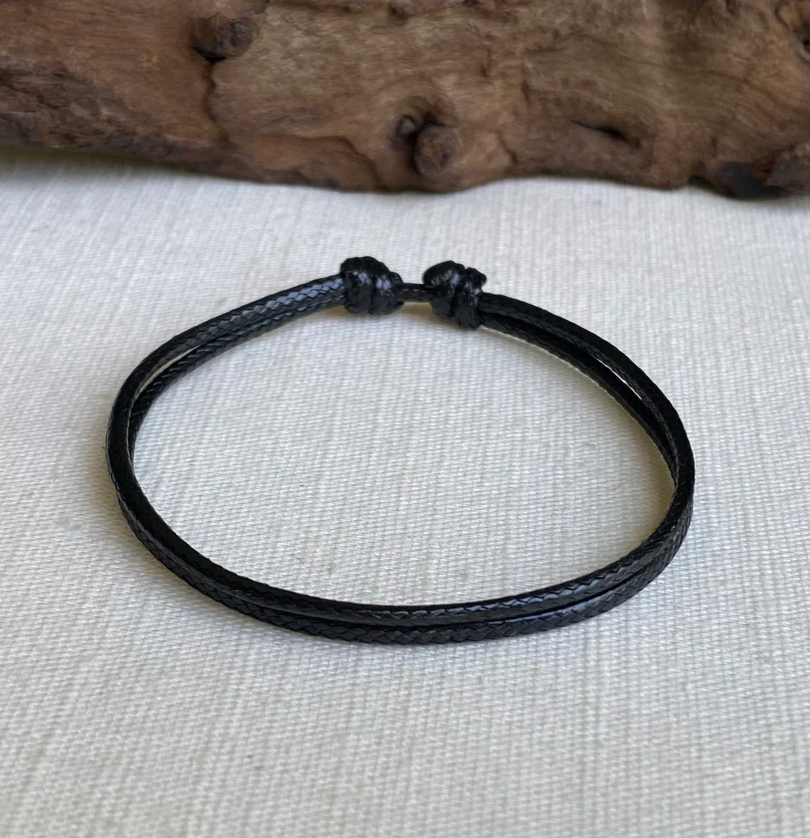 Choose Color Men's 2mm Water Resistant Adjustable Cord Bracelet 7+"