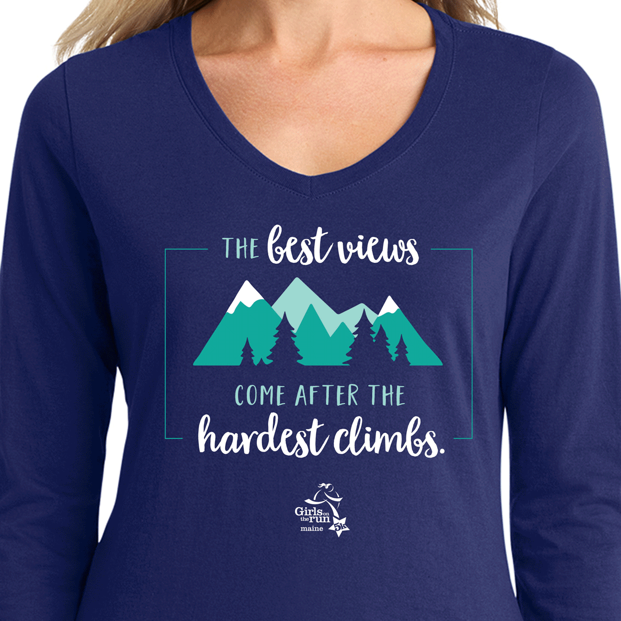 Girls on the Run Maine 5K Branding