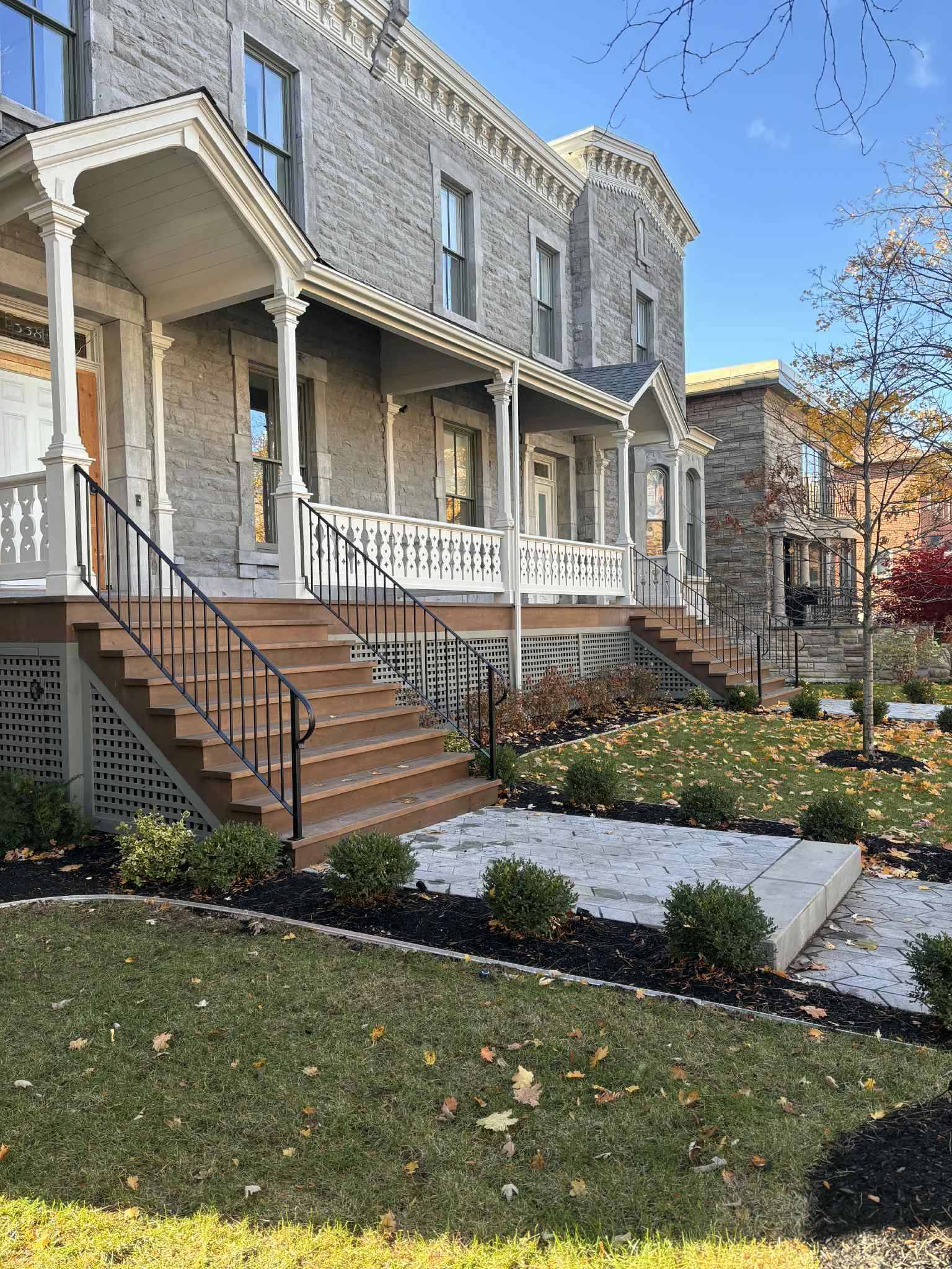 custom made forged steel railing in montreal