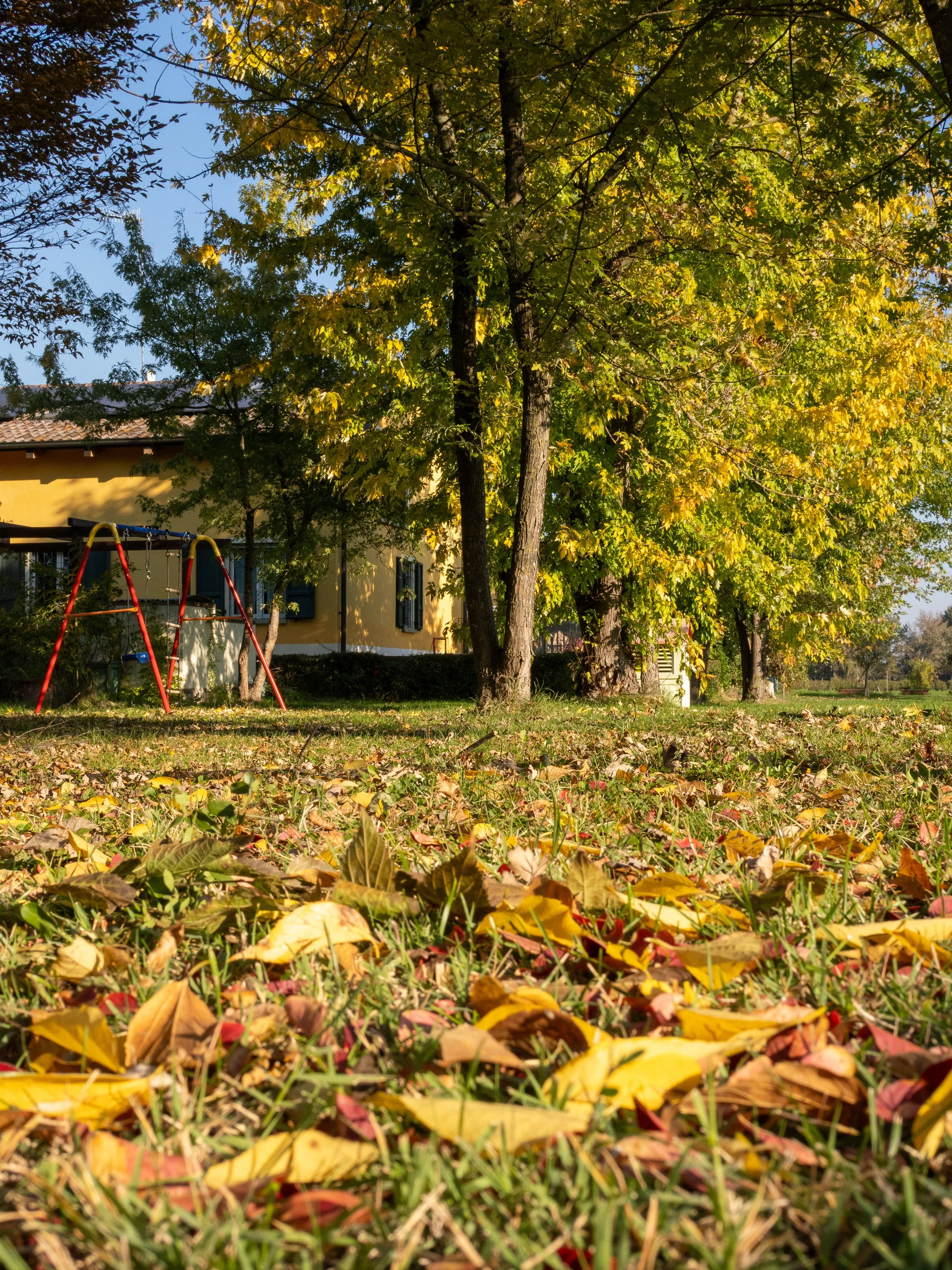 Spazio esterno di Casa Roberta nella campagna di Reggio Emilia.