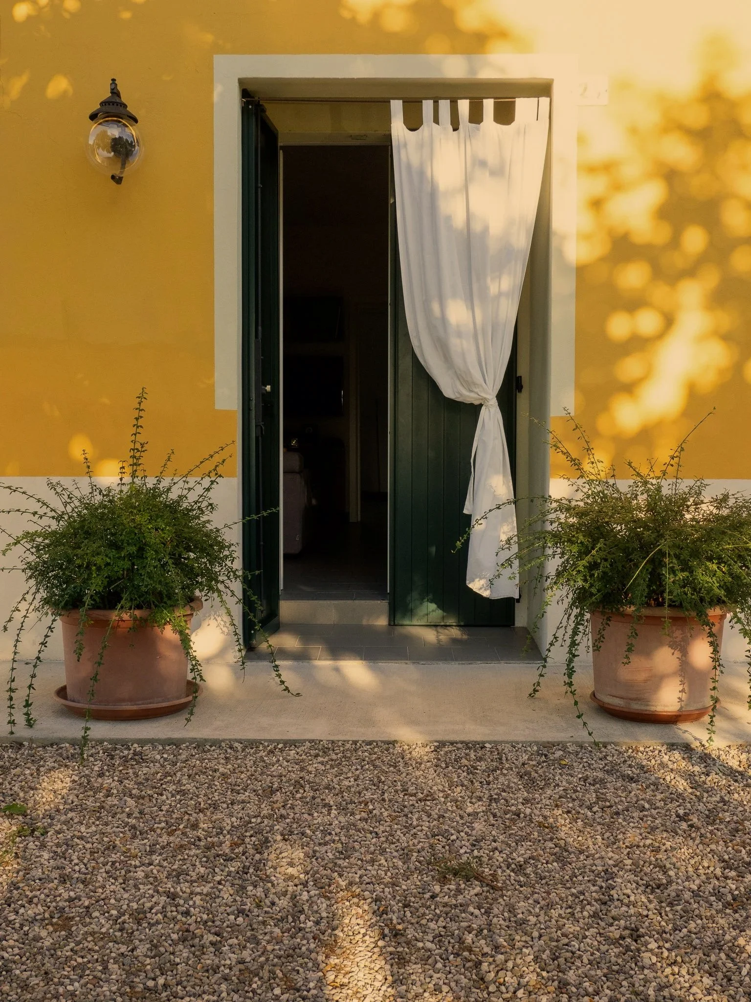 Ingresso principale di Casa Roberta, casa vacanze nella campagna di Reggio Emilia.