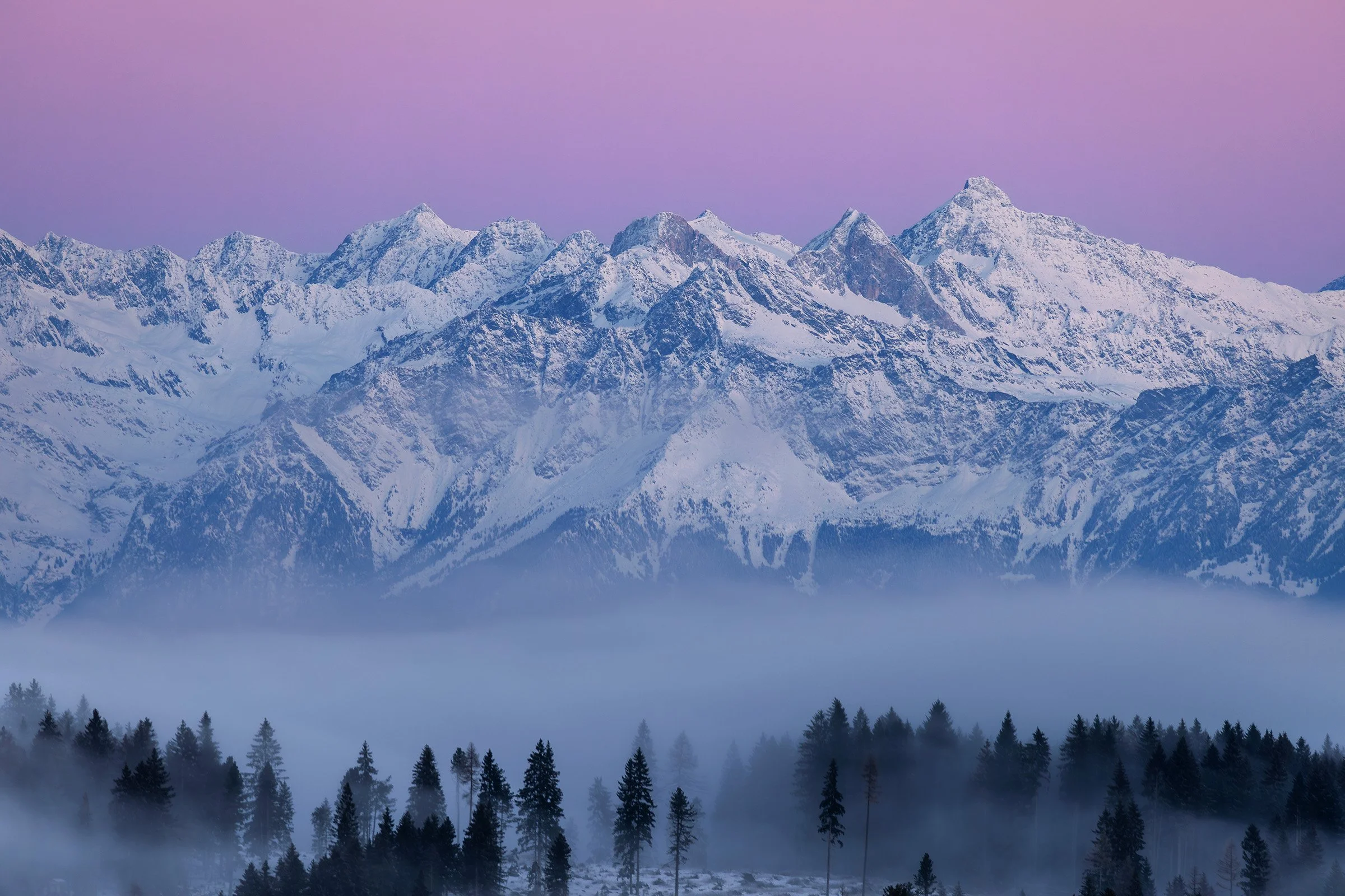 In den Italienischen Bergen im Winter