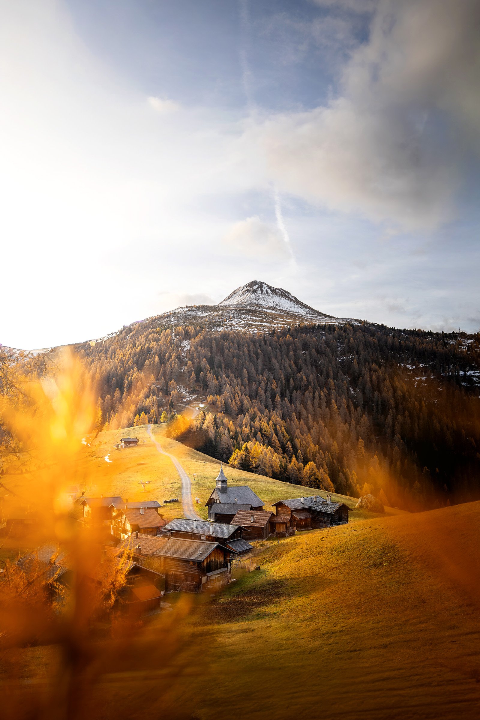 Obermutten im Herbst