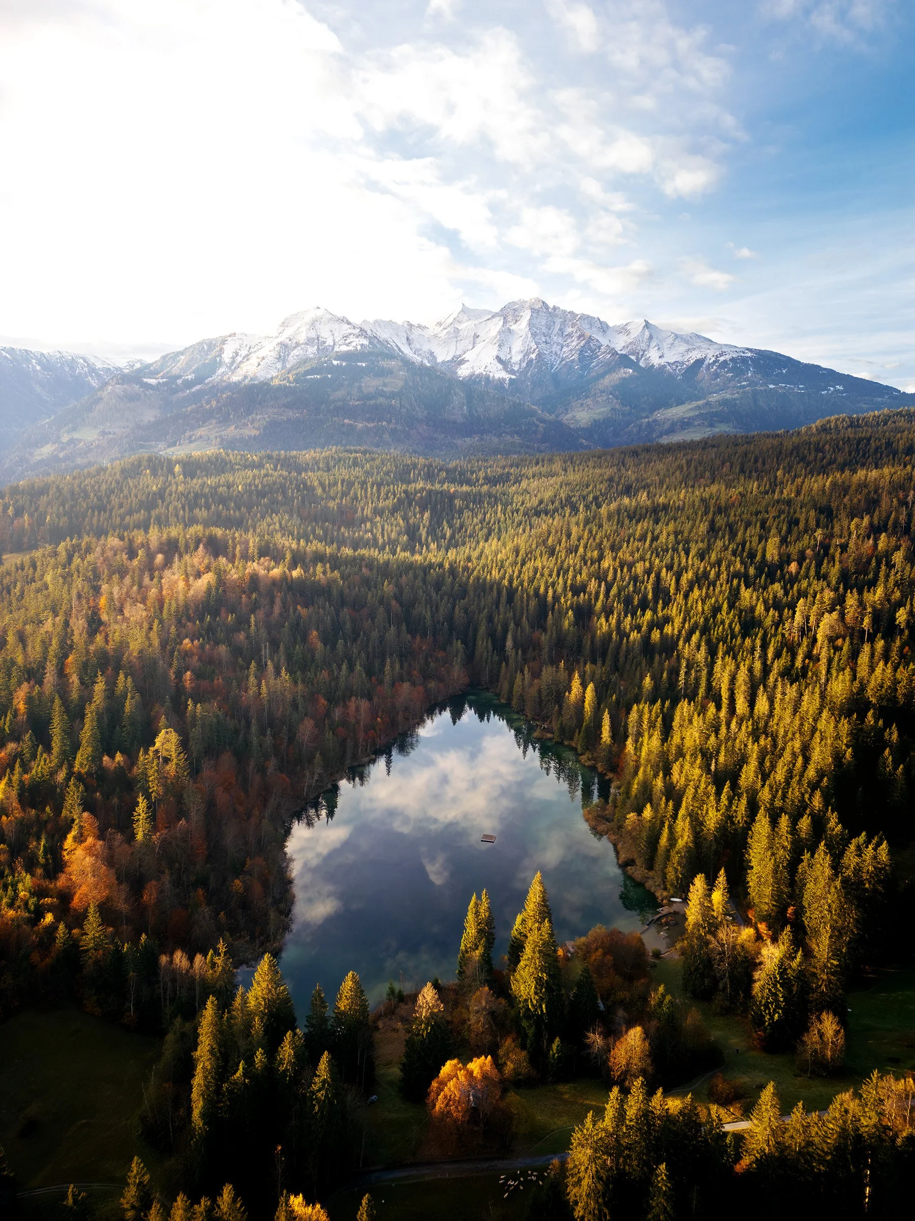 Crestasee im Herbst