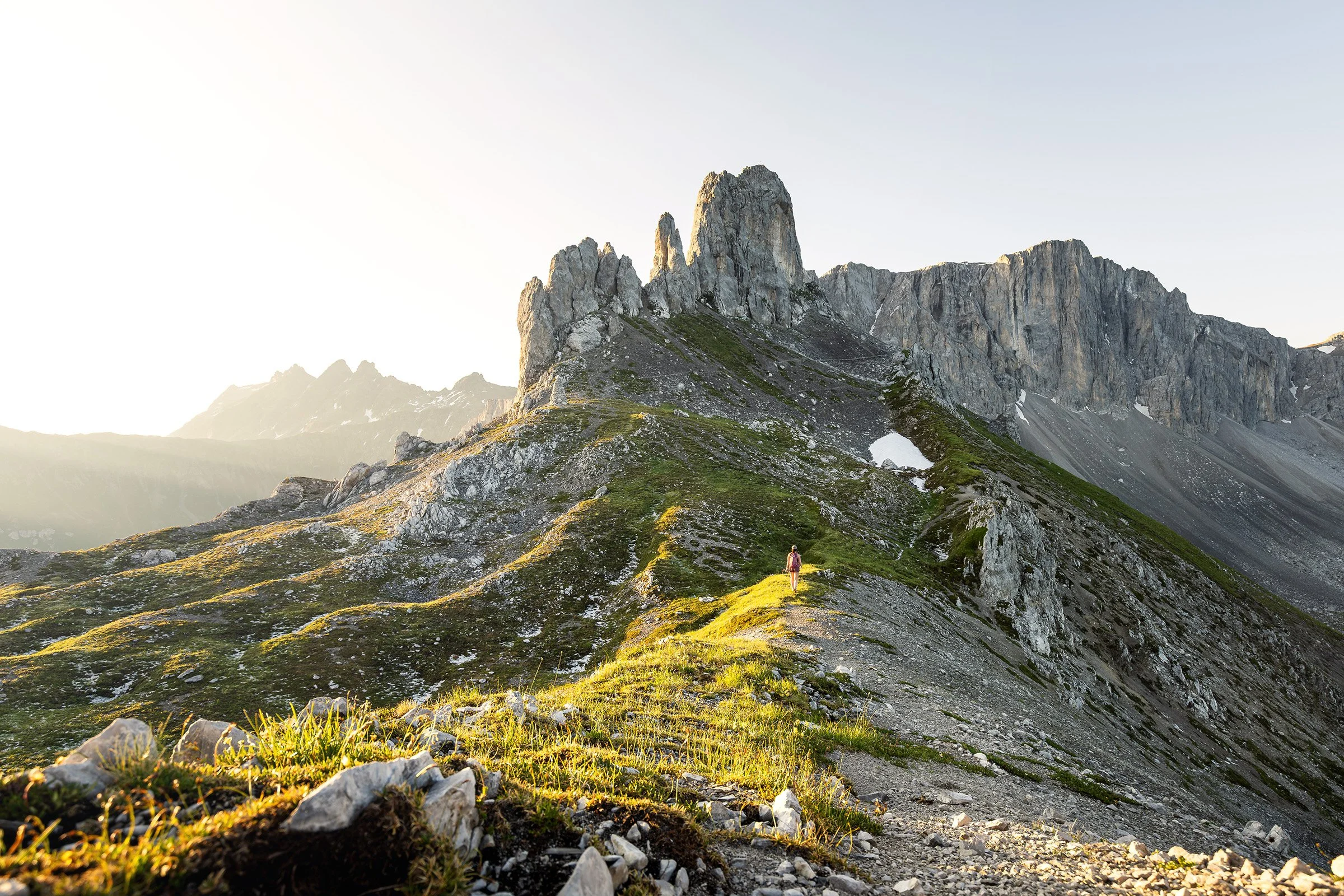 Hasenflüeli im Prättigau nähe St. Antönien bei Sonnenaufgang