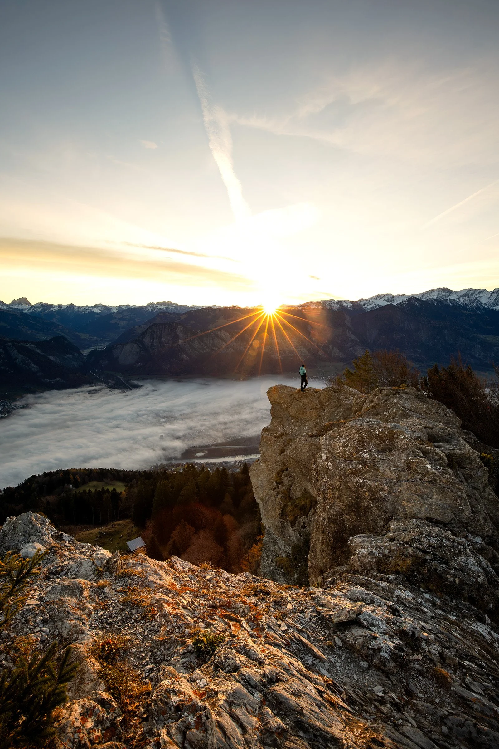 Pizalun bei Sonnenaufgang