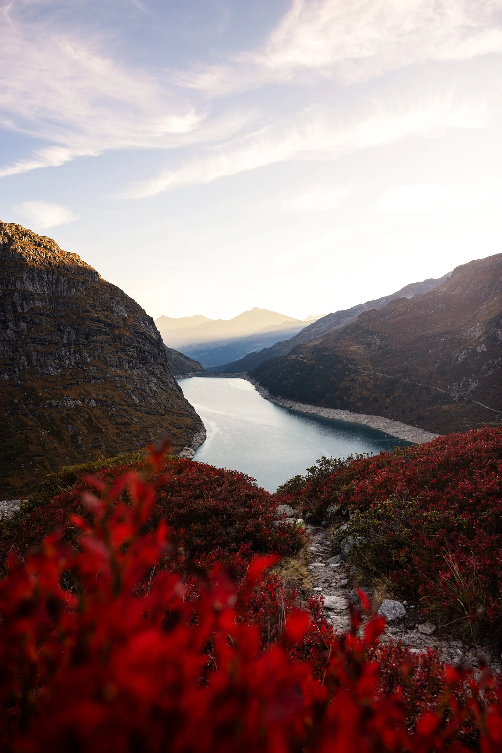 Zerfreilasee bei Vals bei Sonnenaufgang