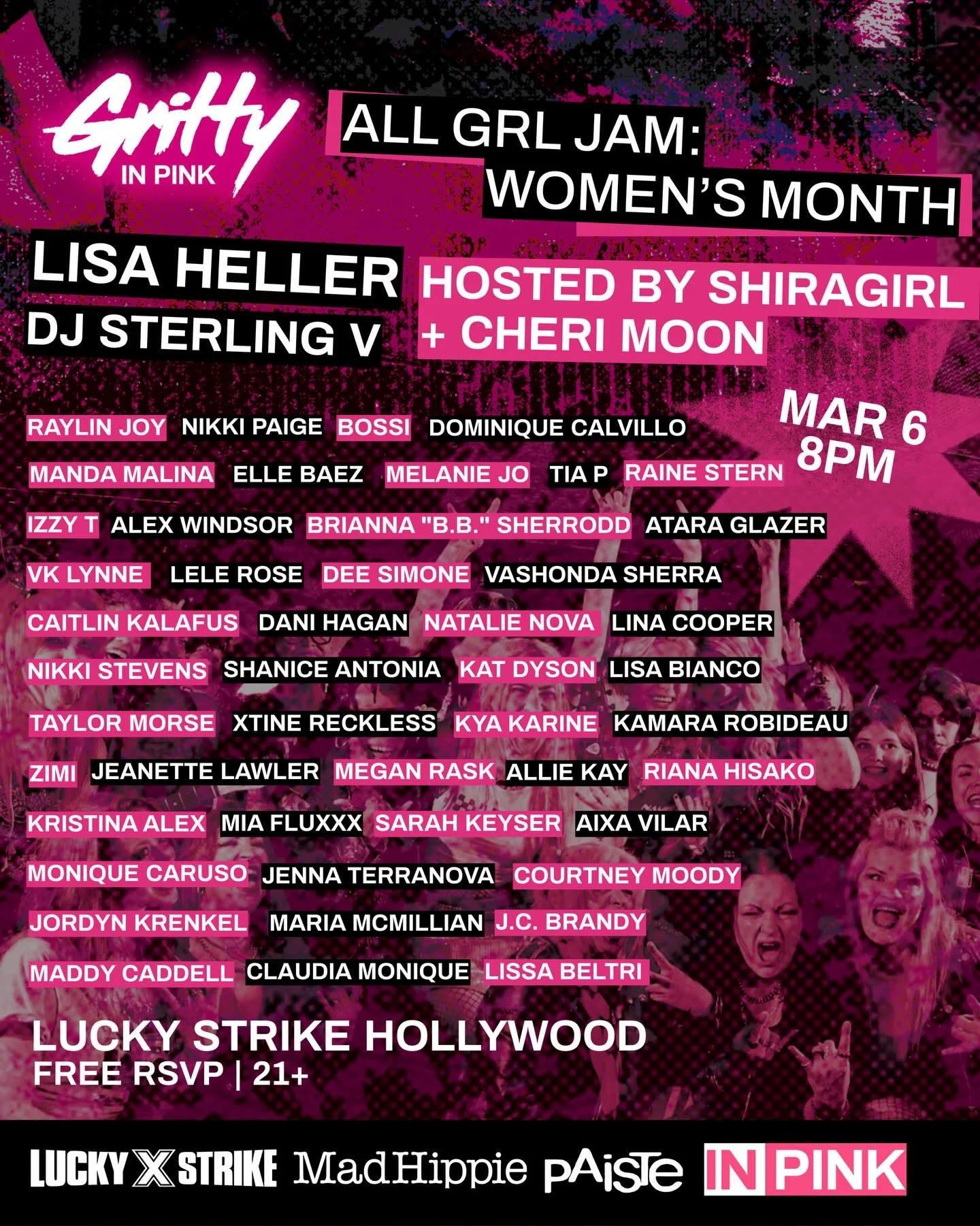 Women&rsquo;s Month is every Month! Stoked to play my first jam living in LA with @grittyinpinklife at the All GRL Jam: Women&rsquo;s Month at @luckystrikehollywood on March 6 @ 8PM! 

Sponsored by @madhippiebeauty 

FREE RSVP in bio + stories!