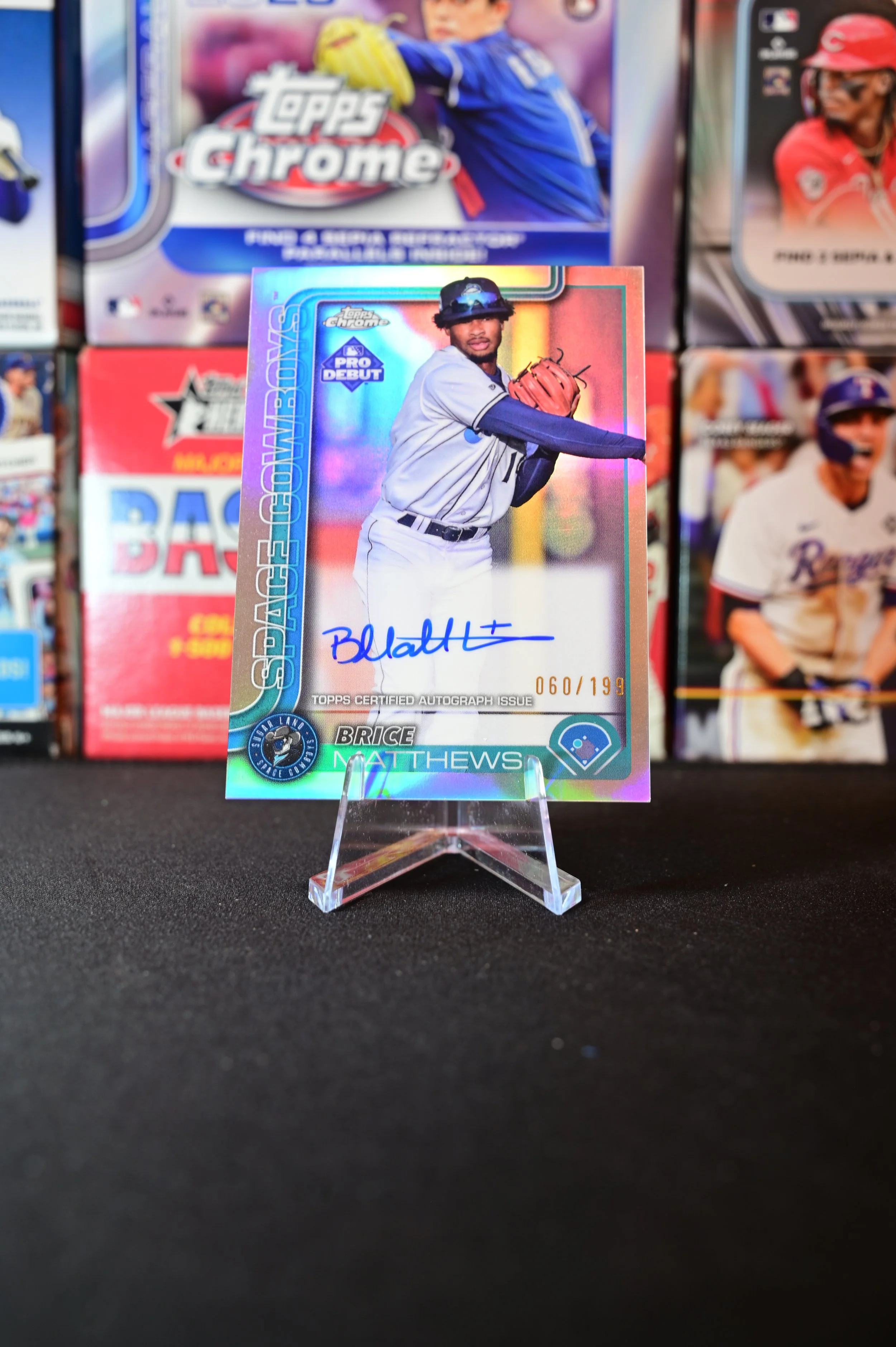 2025 Topps Pro Debut - Brice Matthews - Chrome Autograph /199 - Houston Astros