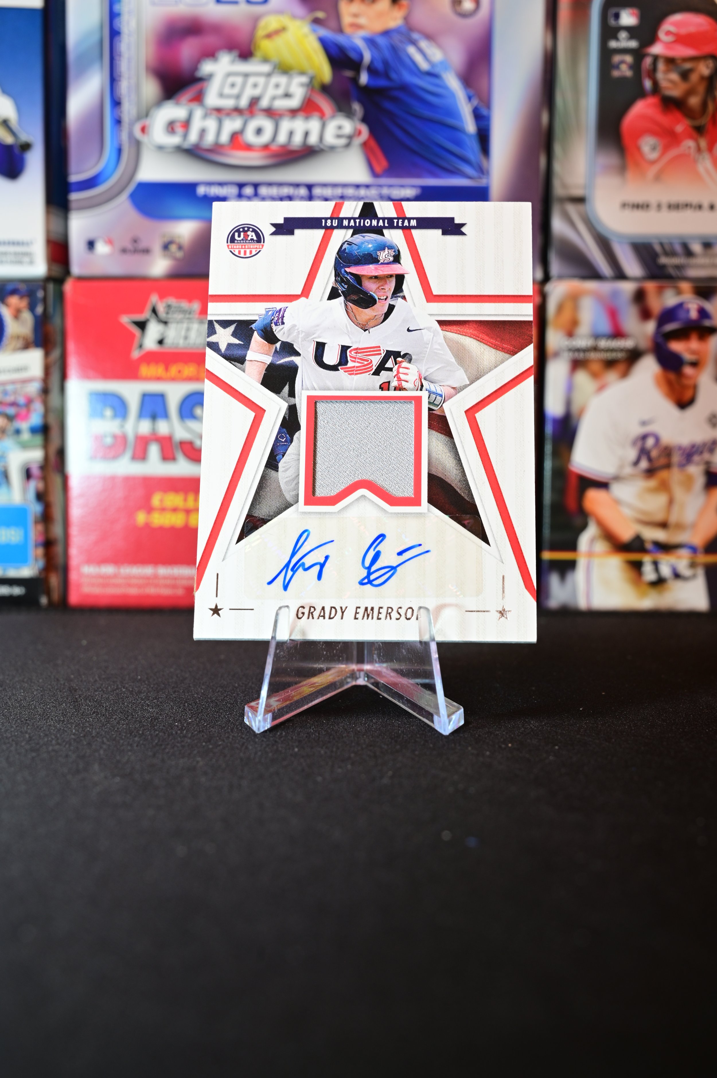2025 Panini USA Baseball Stars & Stripes - Grady Emerson - Patch Auto