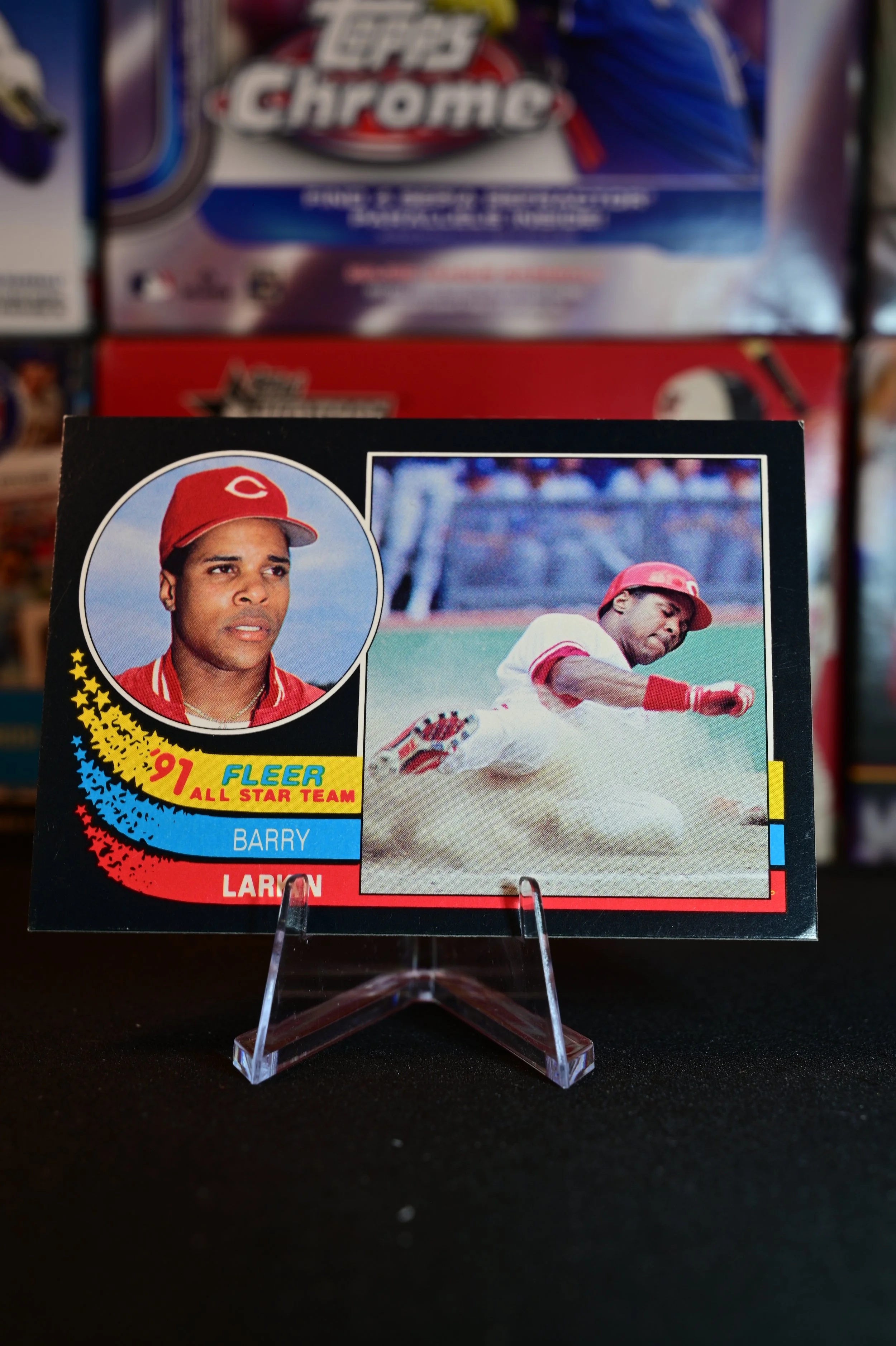 1991 Fleer - Barry Larkin - All-Star Team Insert - Cincinnati Reds