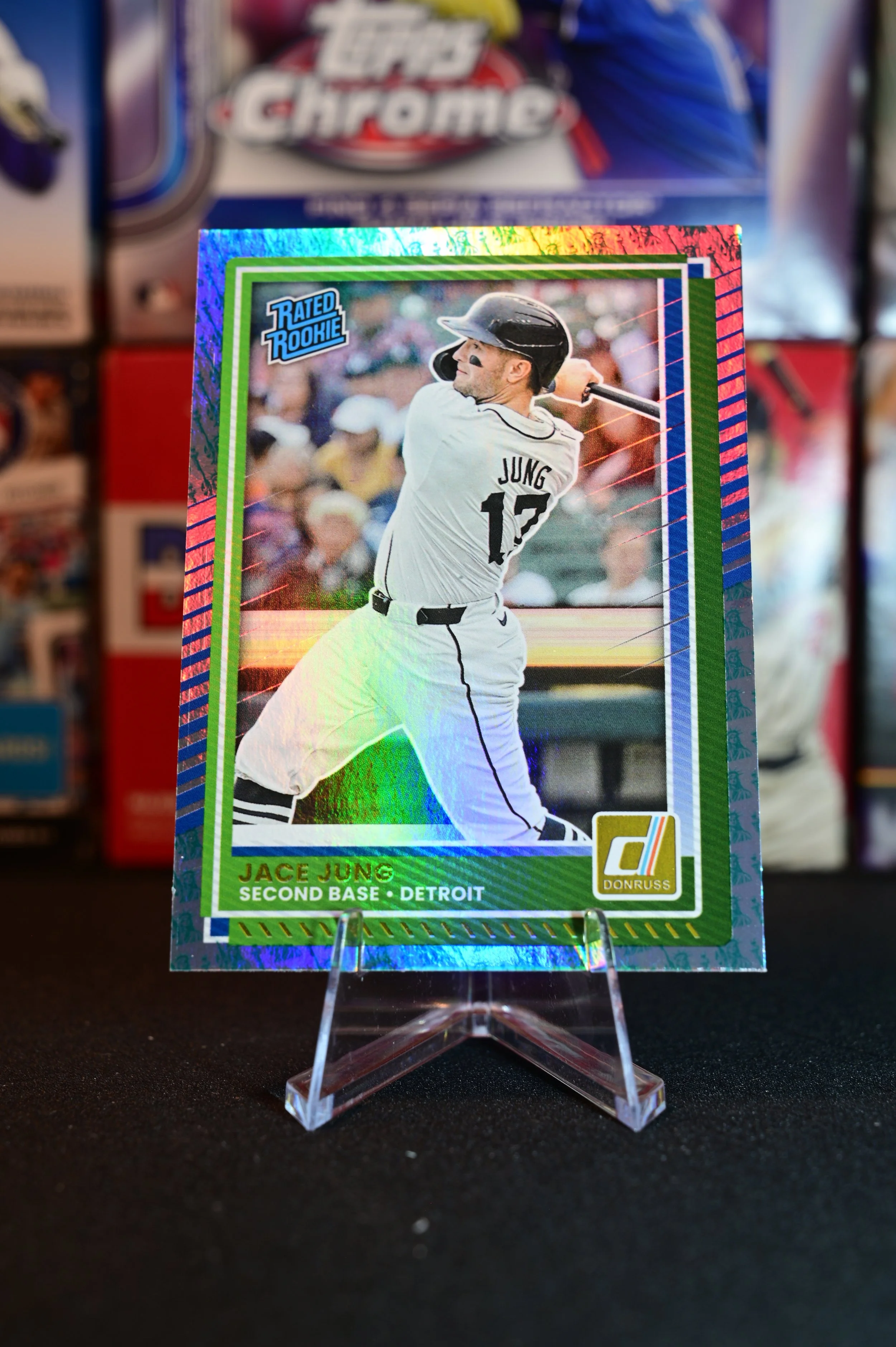 2025 Donruss - Jace Jung - Statue of Liberty Border Parallel - Detroit Tigers