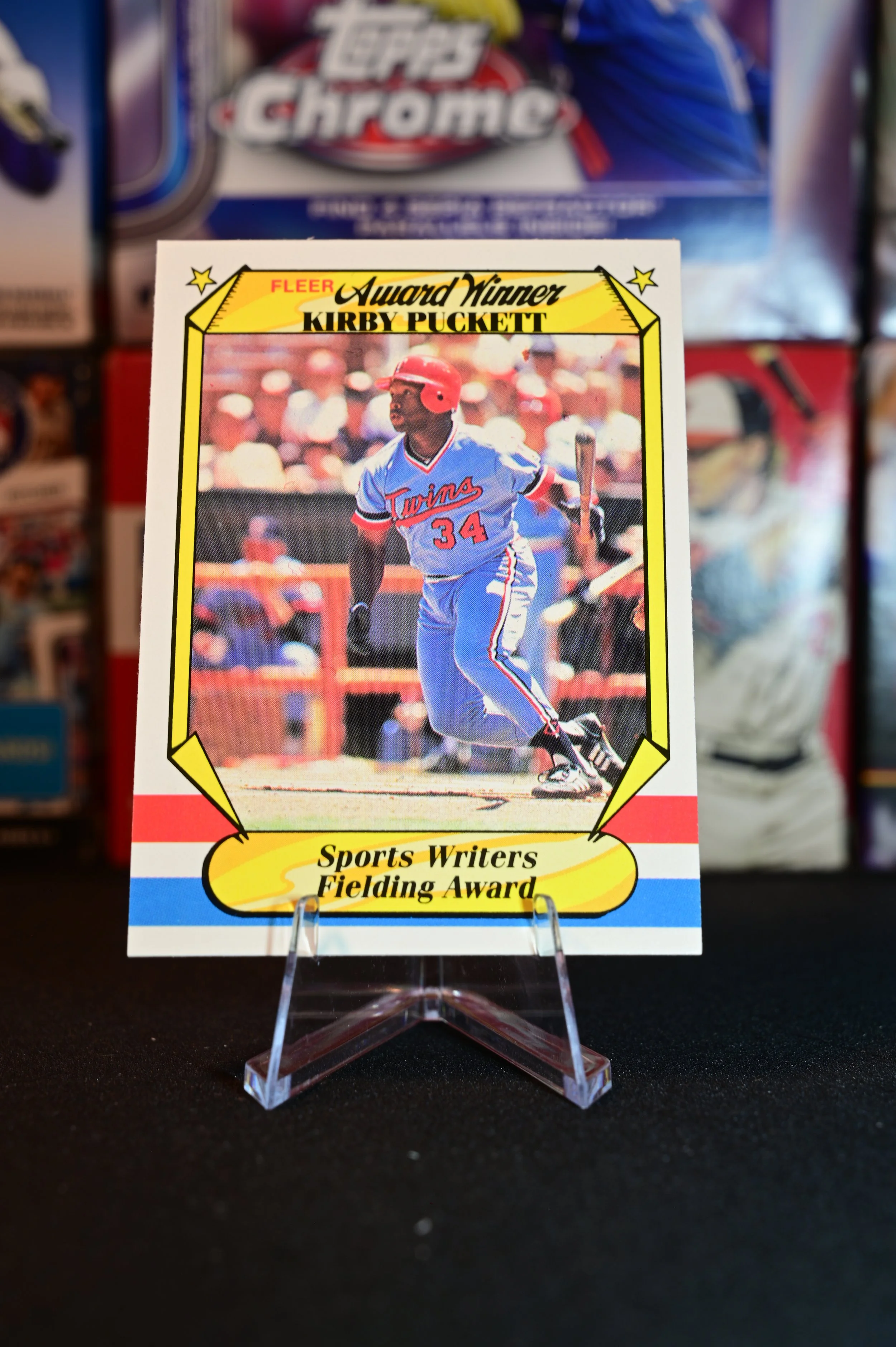 1987 Fleer Award Winners - Kirby Puckett - base - Minnesota Twins