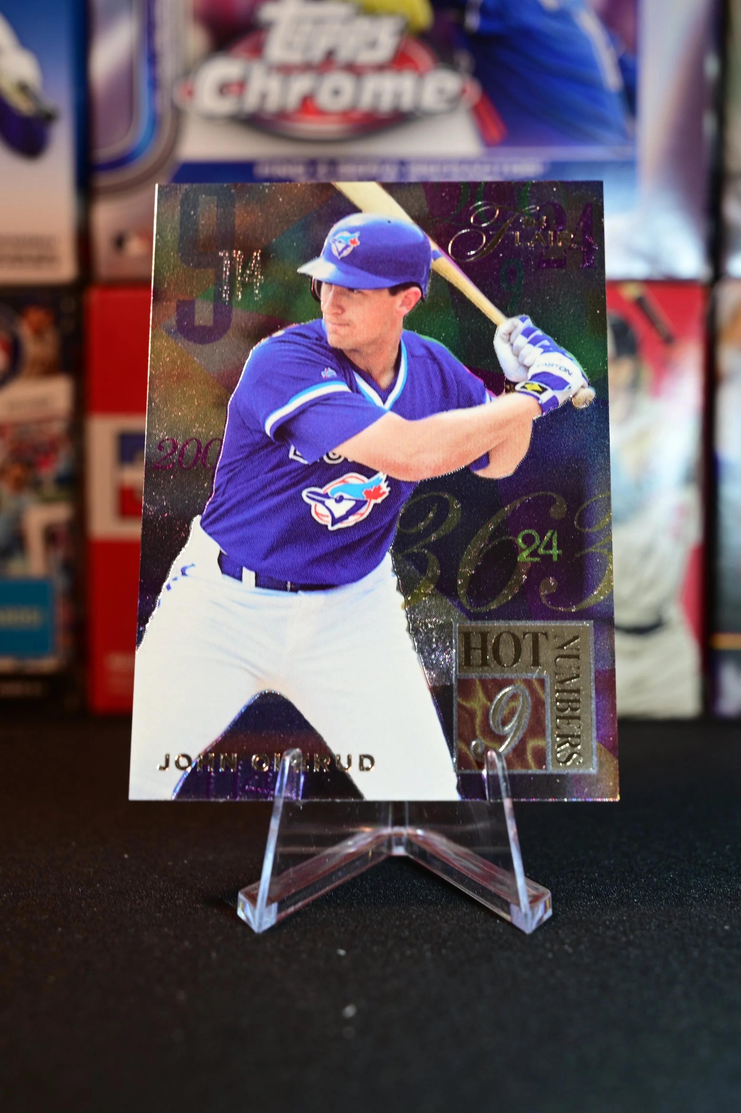 1994 Flair - John Olerud - Hot Numbers Insert - Toronto Blue Jays