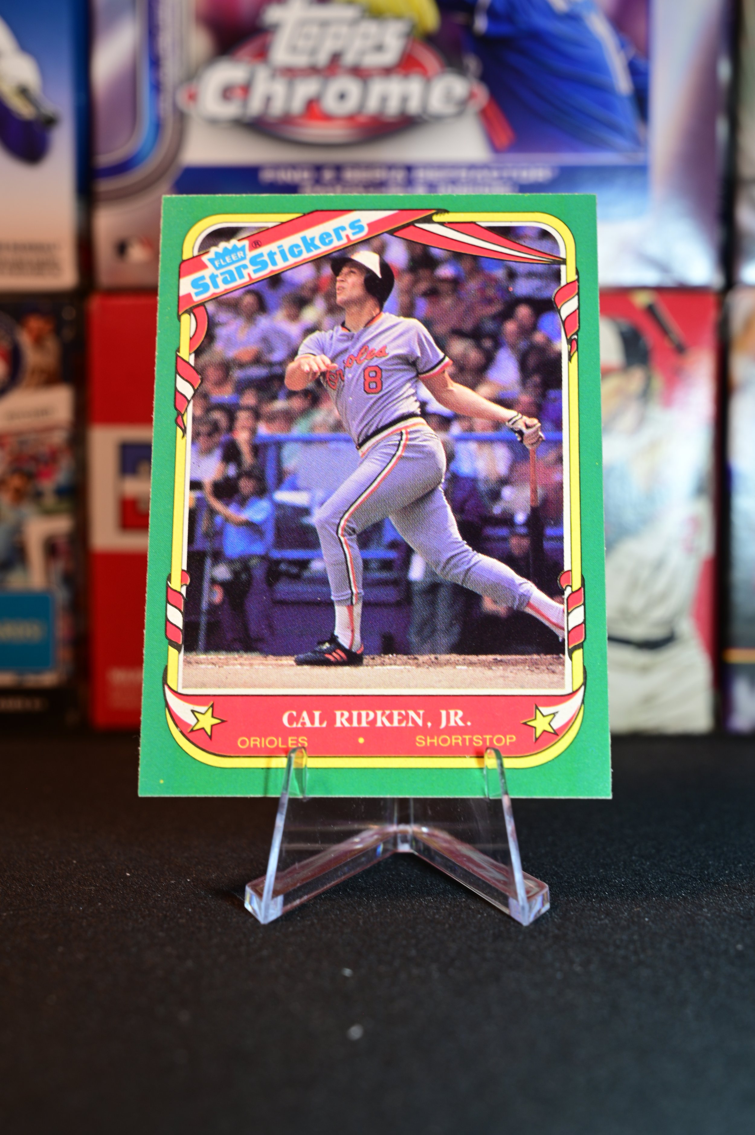 1987 Fleer Star Stickers - Cal Ripken Jr - base - Baltimore Orioles