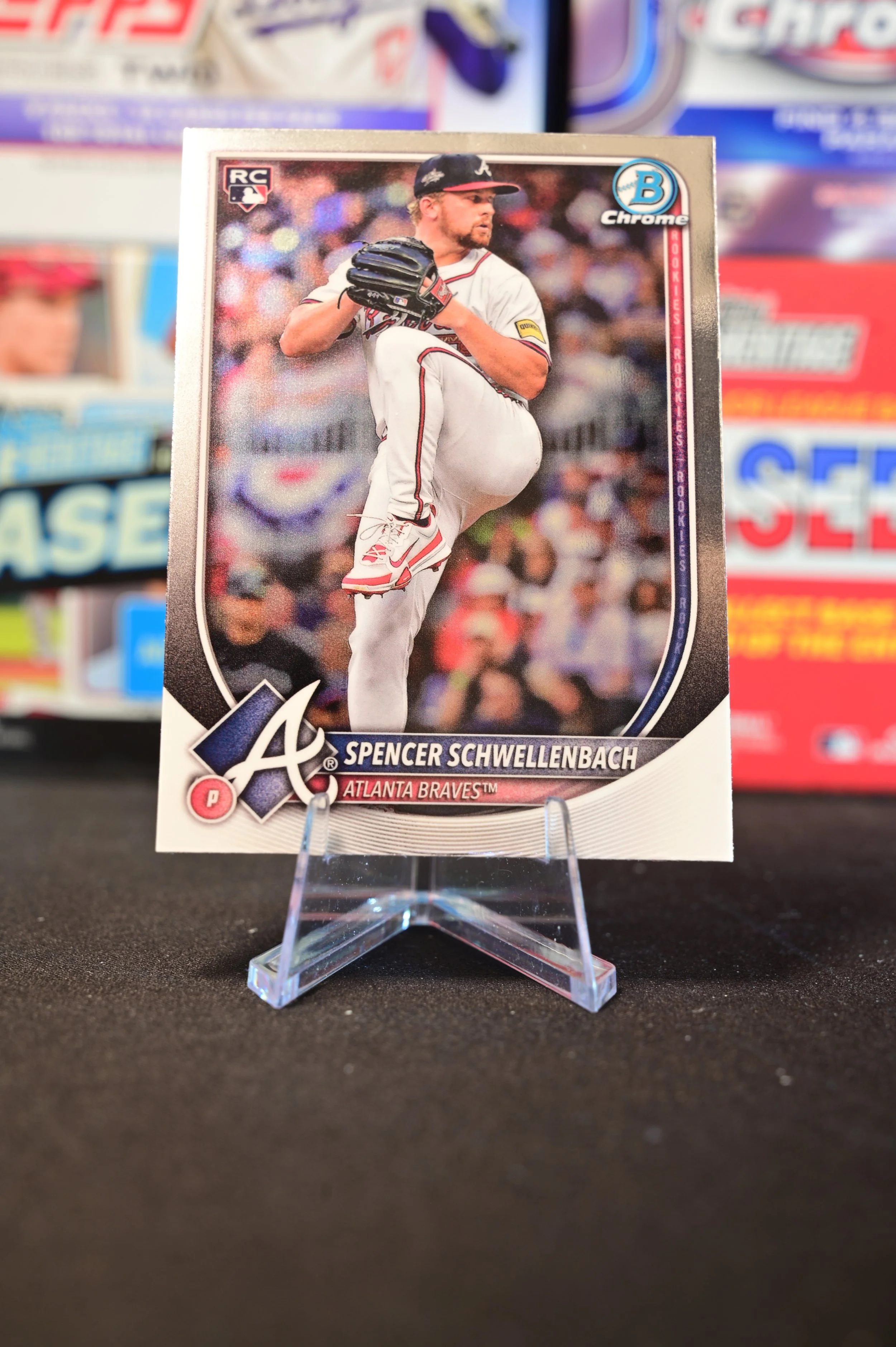 2025 Bowman Chrome - Spencer Schwellenbach - base - Atlanta Braves - (RC)