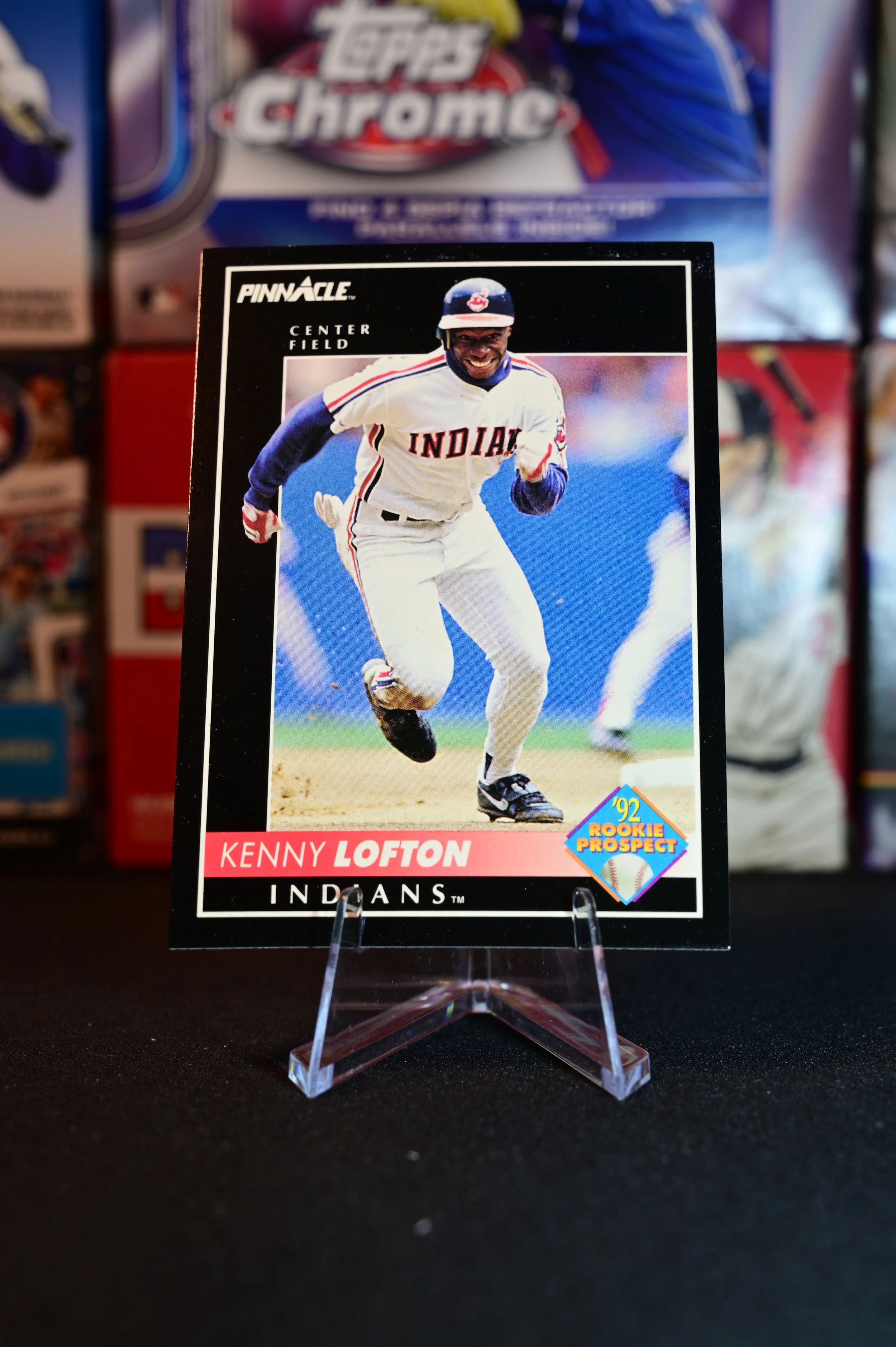 1992 Pinnacle - Kenny Lofton - 92 Rookie Prospect - Cleveland Indians