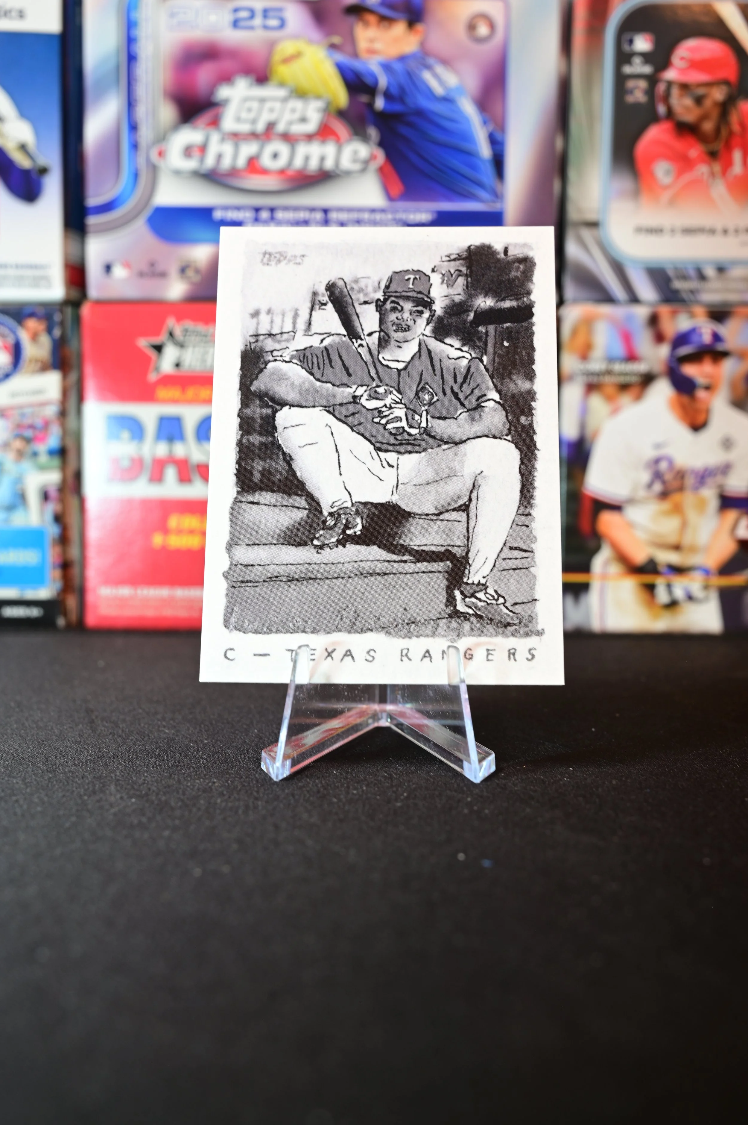 2025 Topps Shoebox Treasures - Ivan Rodriguez - Black & White Parallel /75 - Texas Rangers