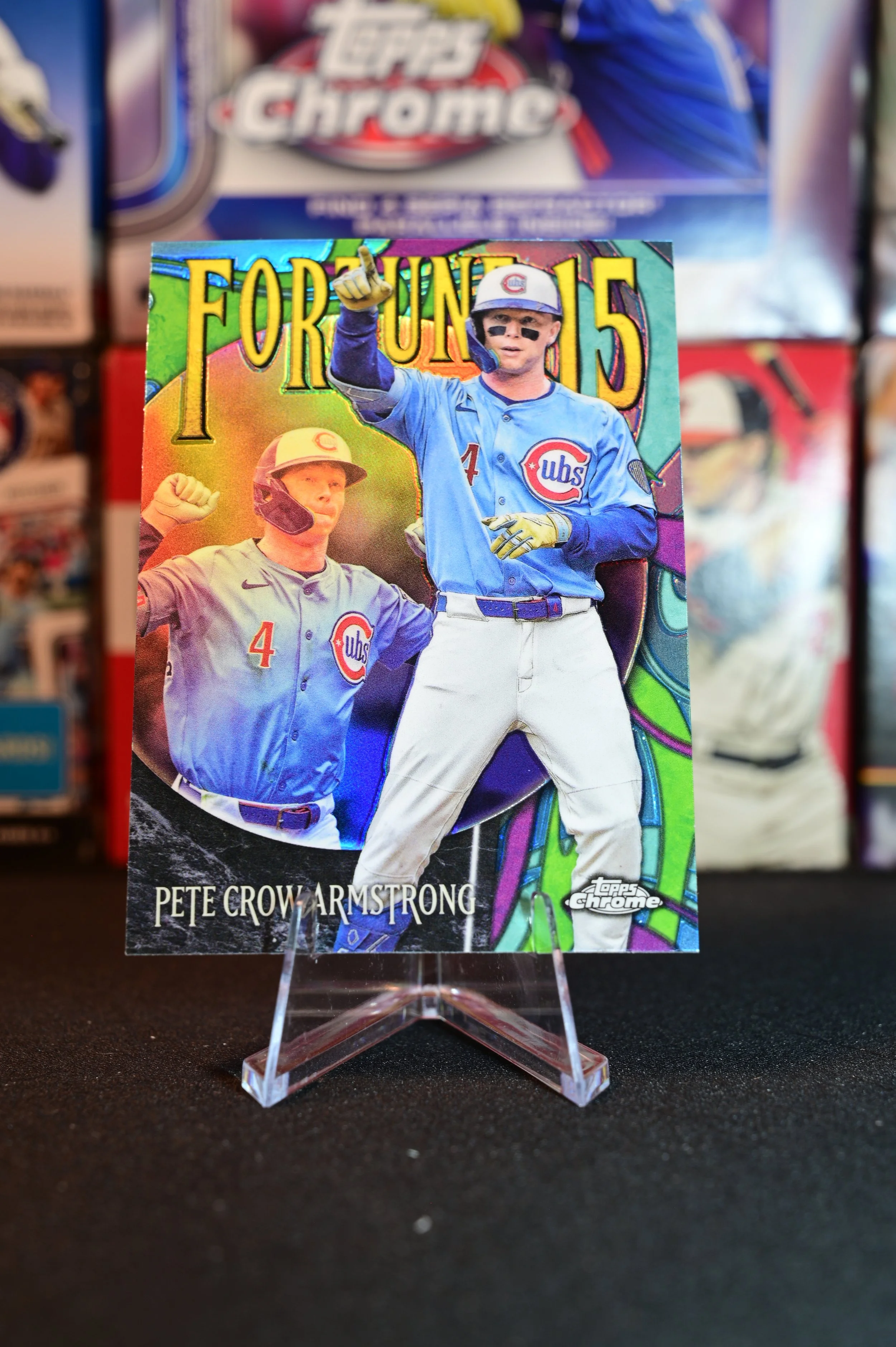 2025 Topps Chrome - Pete Crow-Armstrong - Fortune 15 Insert - Chicago Cubs