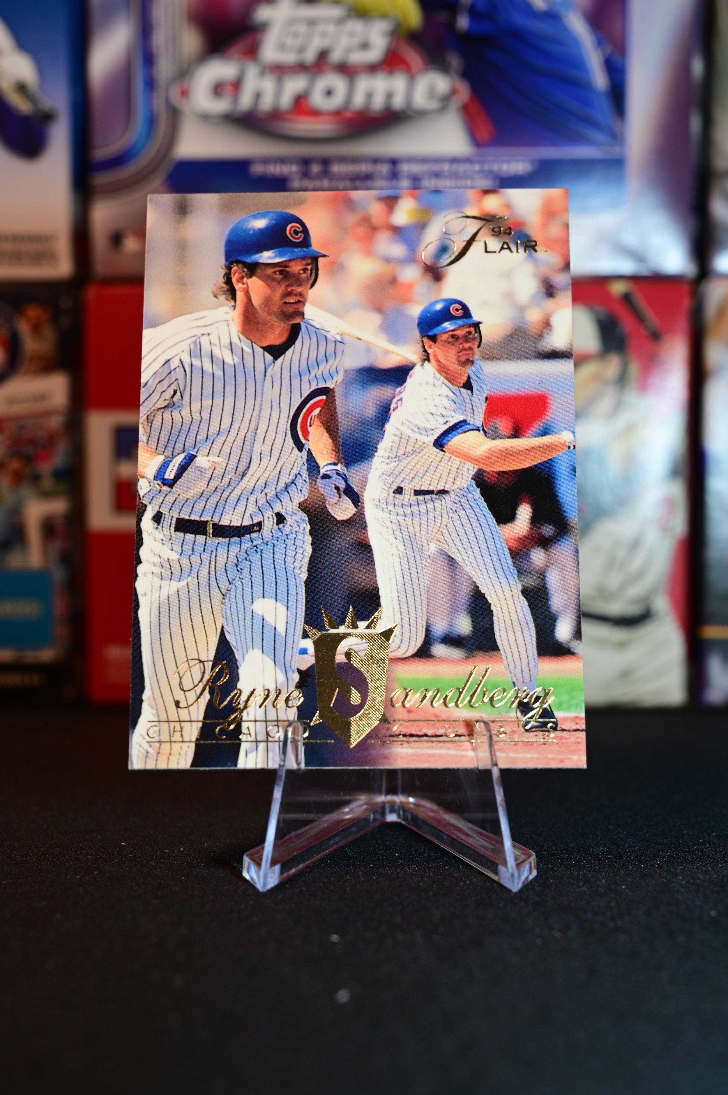1994 Flair - Ryne Sandberg - base - Chicago Cubs
