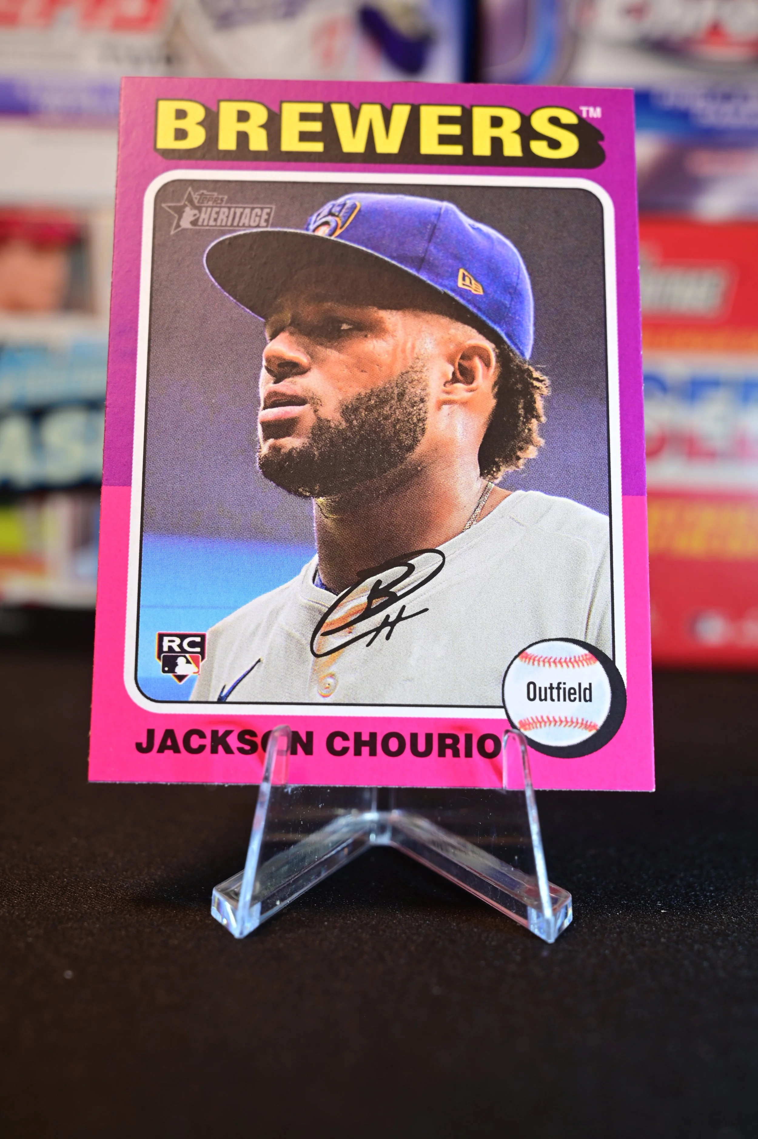 2024 Topps Heritage - Jackson Chourio - base - Milwaukee Brewers - (RC)