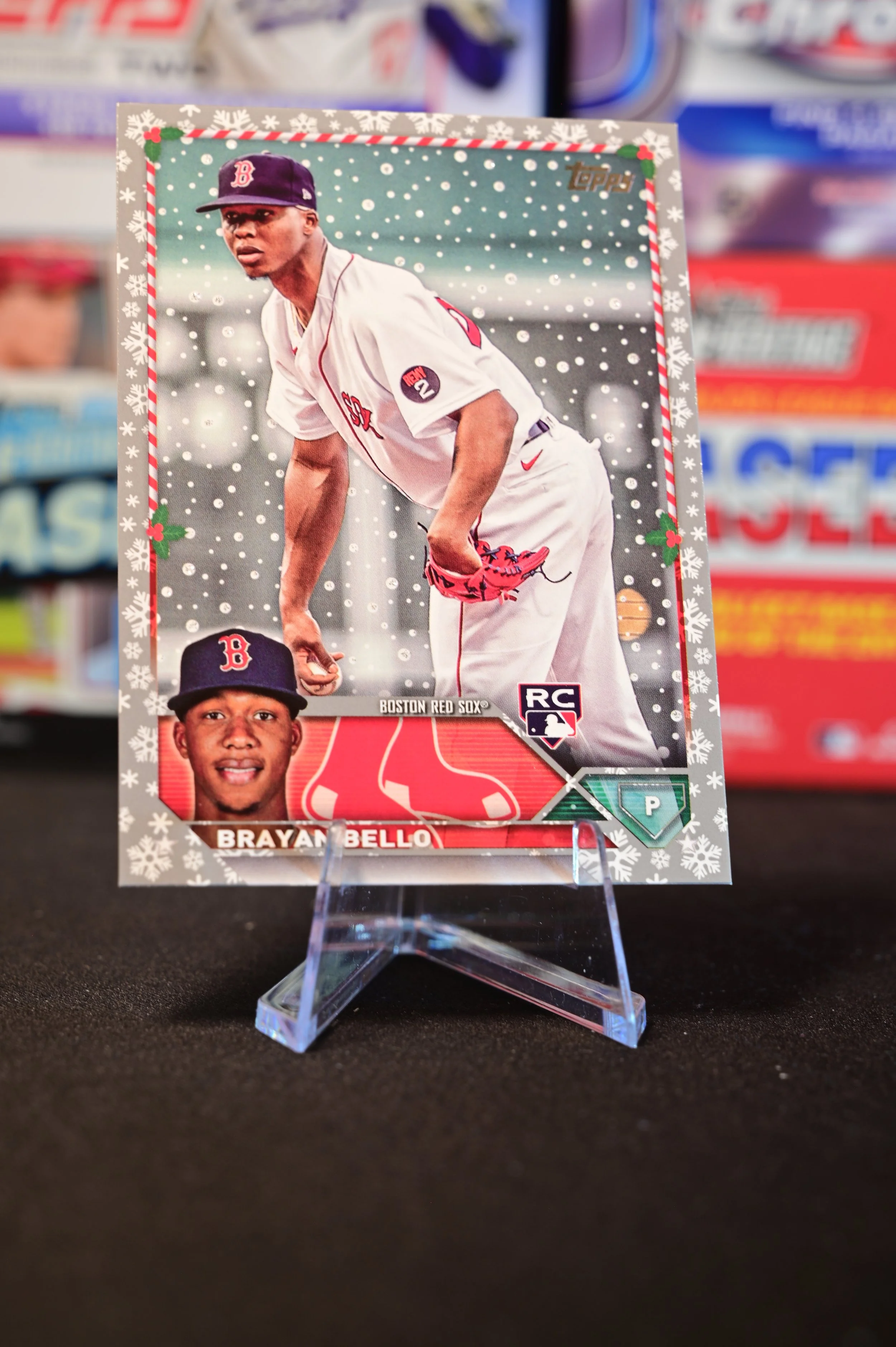 2023 Topps Holiday - Brayan Bello - Grey Border Parallel - Boston Red Sox - (RC)