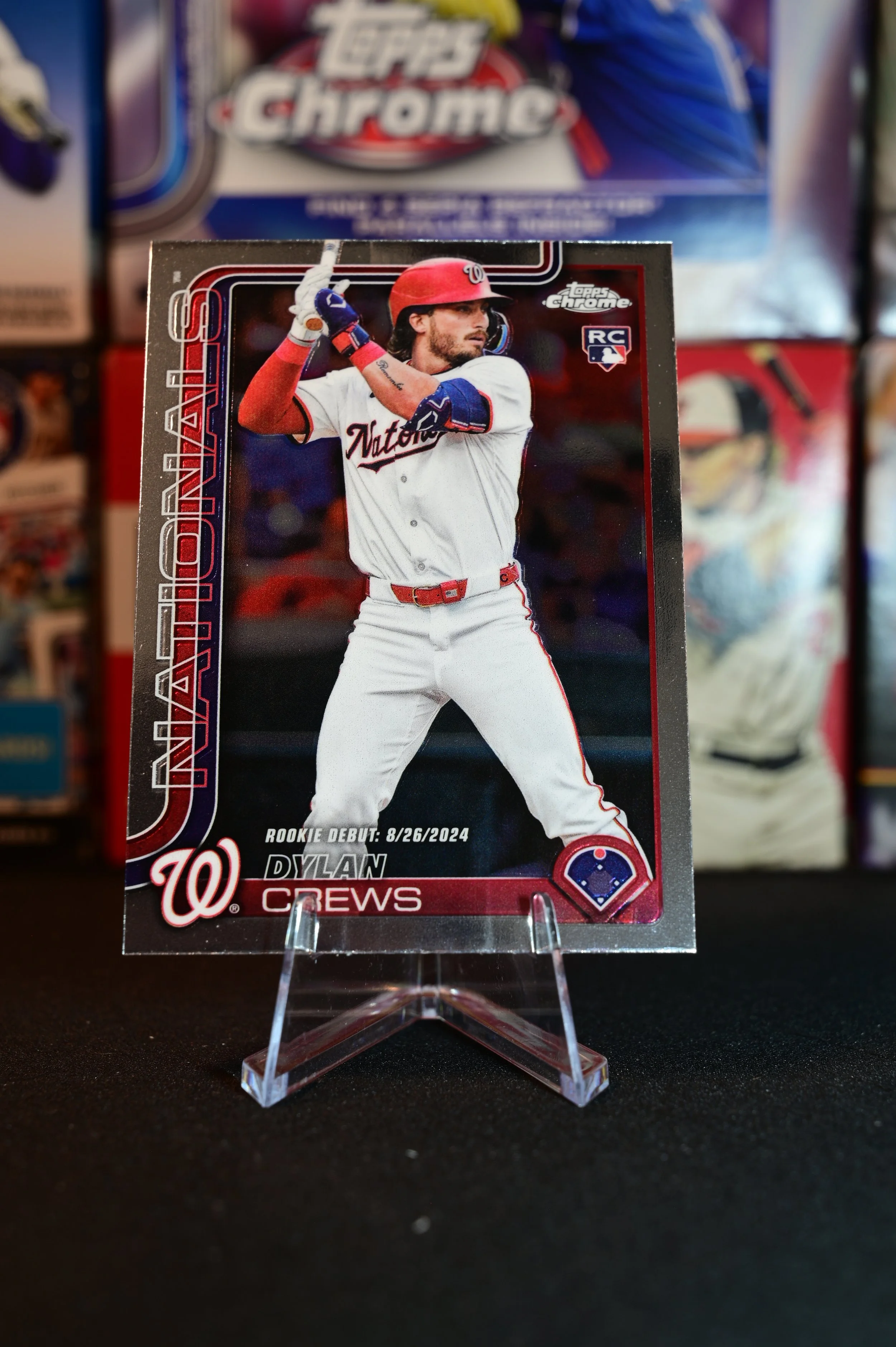 2025 Topps Chrome - Dylan Crews - Rookie Debut - Washington Nationals - (RC)
